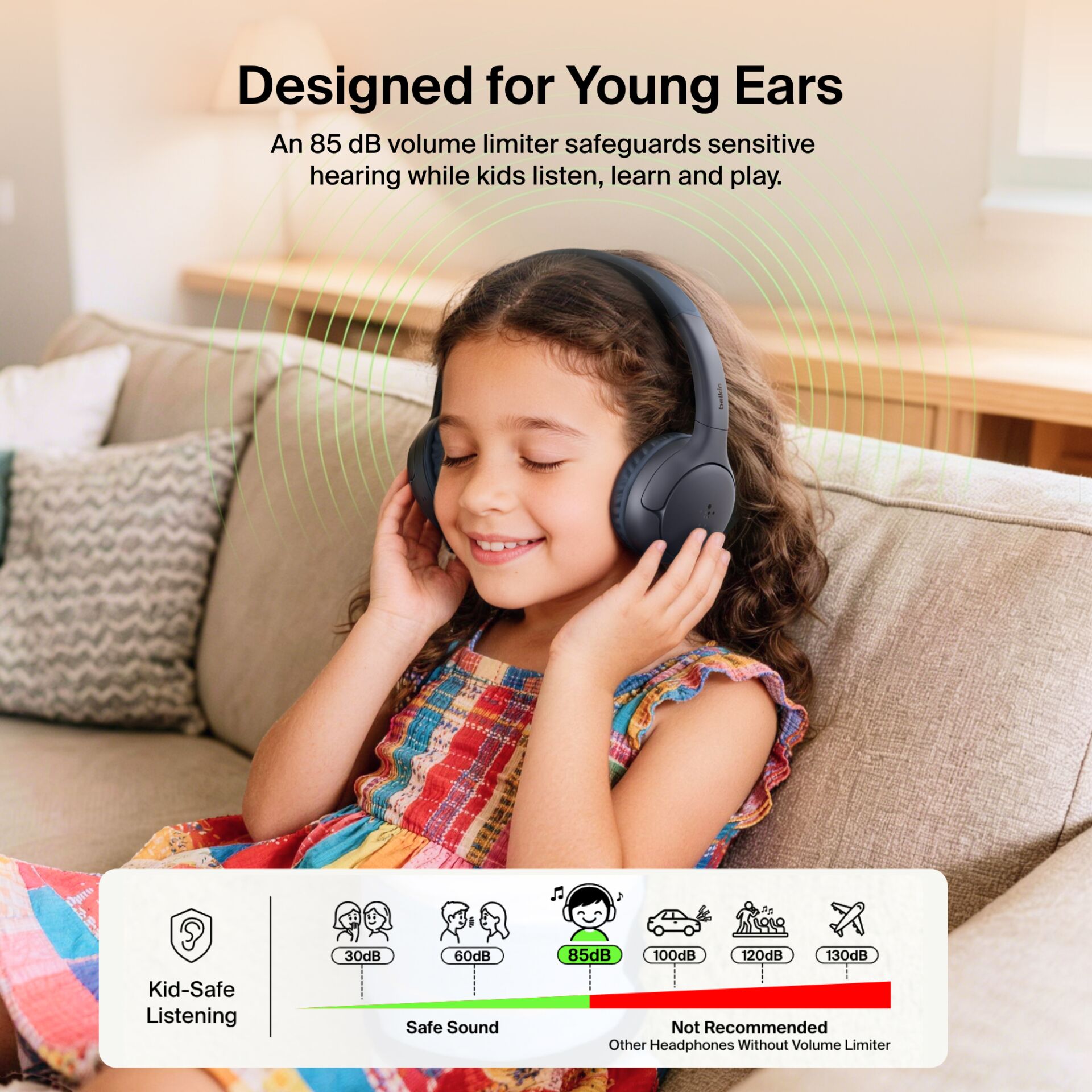 Kopfhörer, Kinderkopfhörer, Over-Ear, Lautstärkebegrenzung, Kabelgebunden?