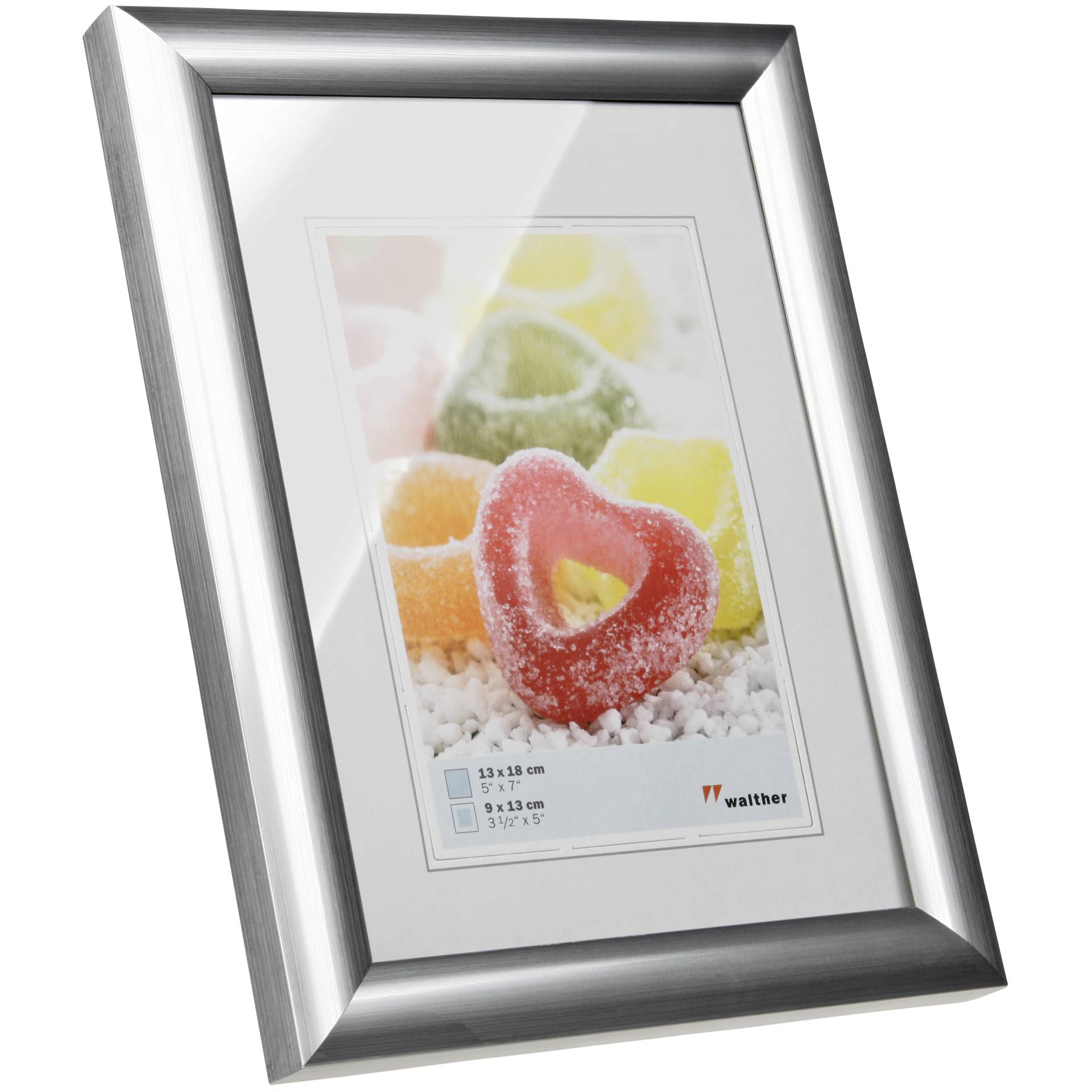 Walther Trendstyle silber  13x18  Kunststoff                KP318S