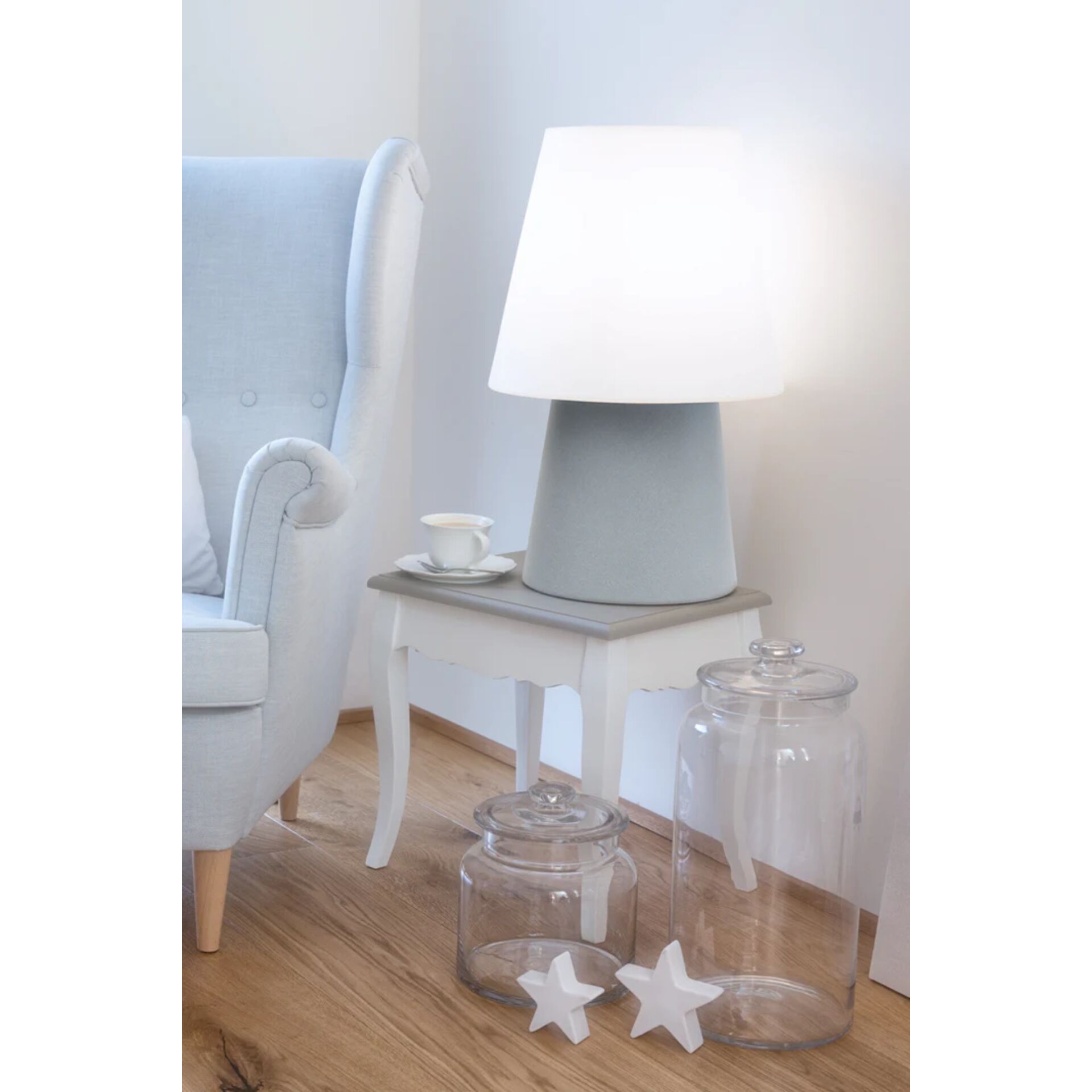 Lampe, Tischlampe, Glas