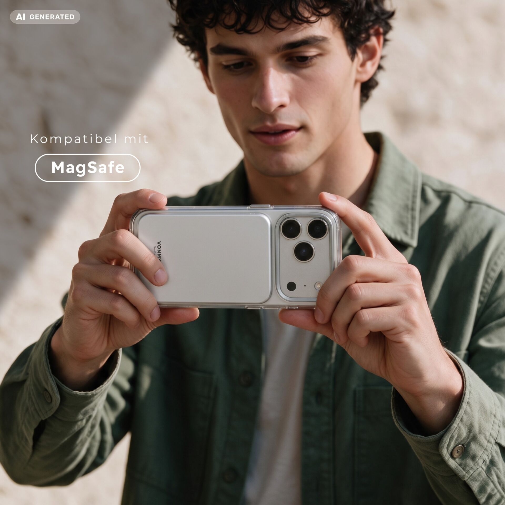 smartphone, hülle, klare hülle, dreifach kamera, magsafe