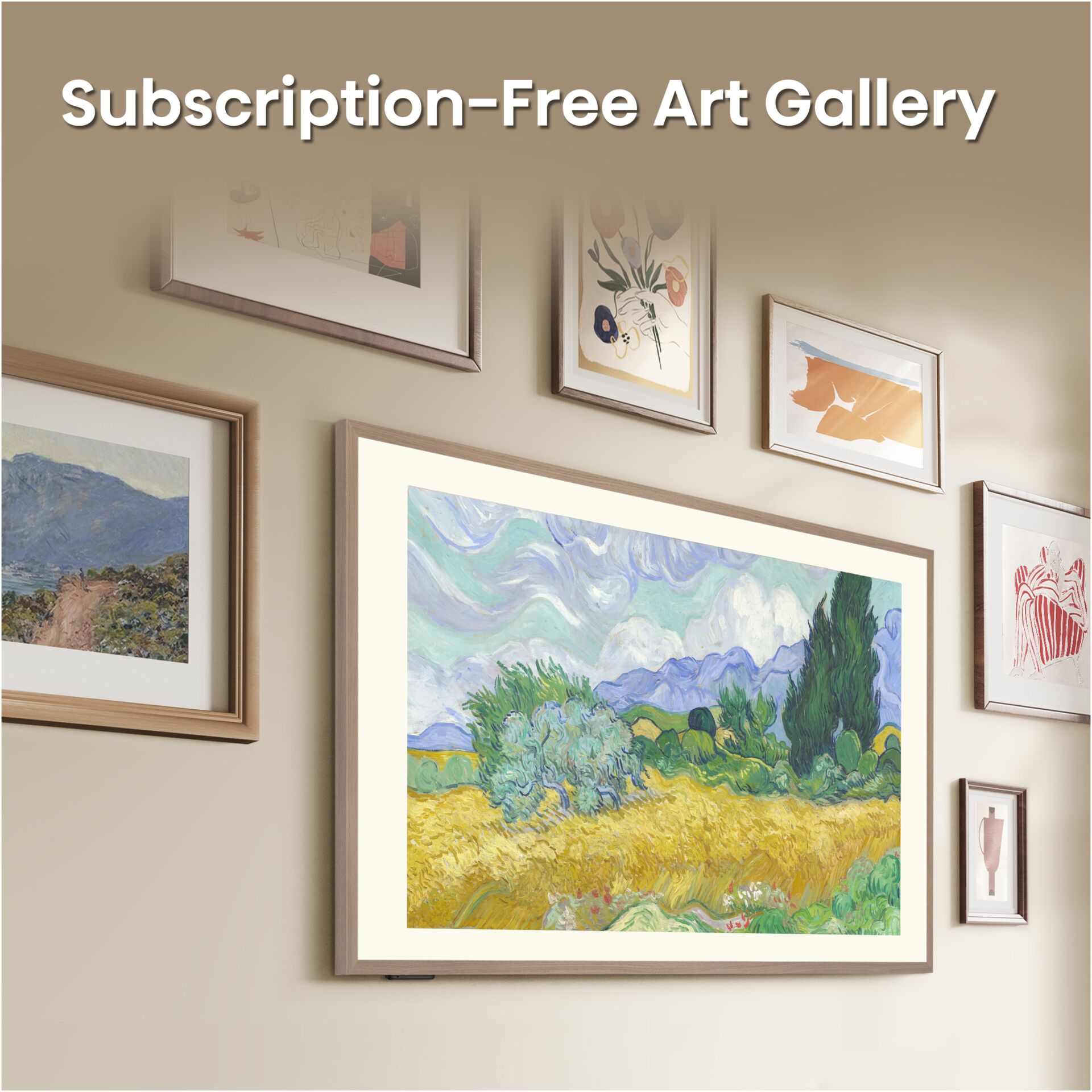 Gemälde, Wandbild, Landschaft, Farbenfrohes Bild, Kunstwerk