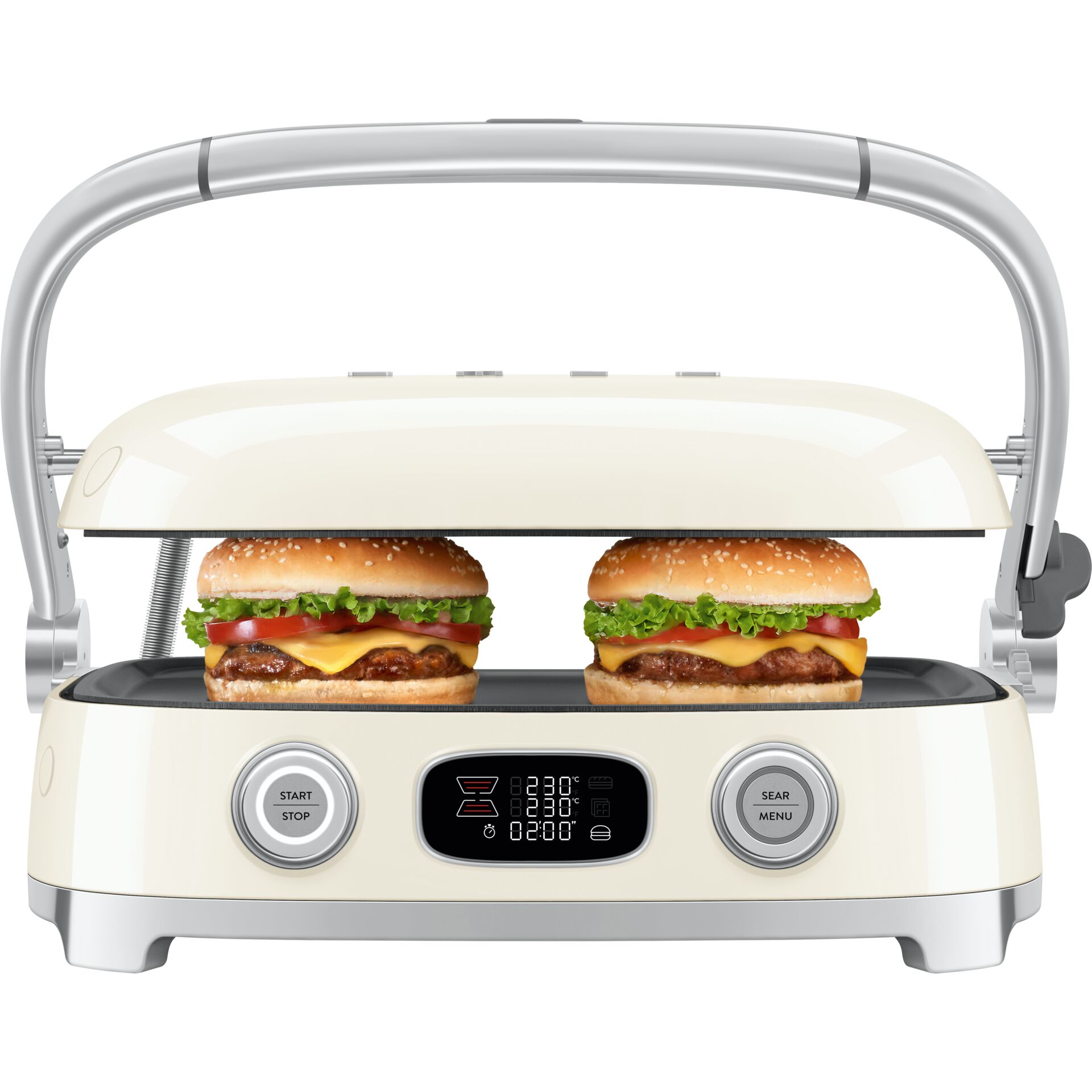 Toaster, Grill, Hamburger, Sandwich, Dual-Basket