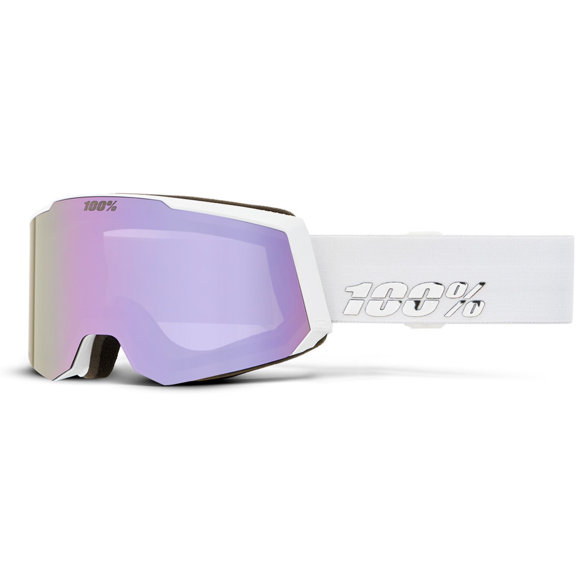100percent SNOW - SNOWCRAFT S  Goggle White HiPER Lavender Mir.