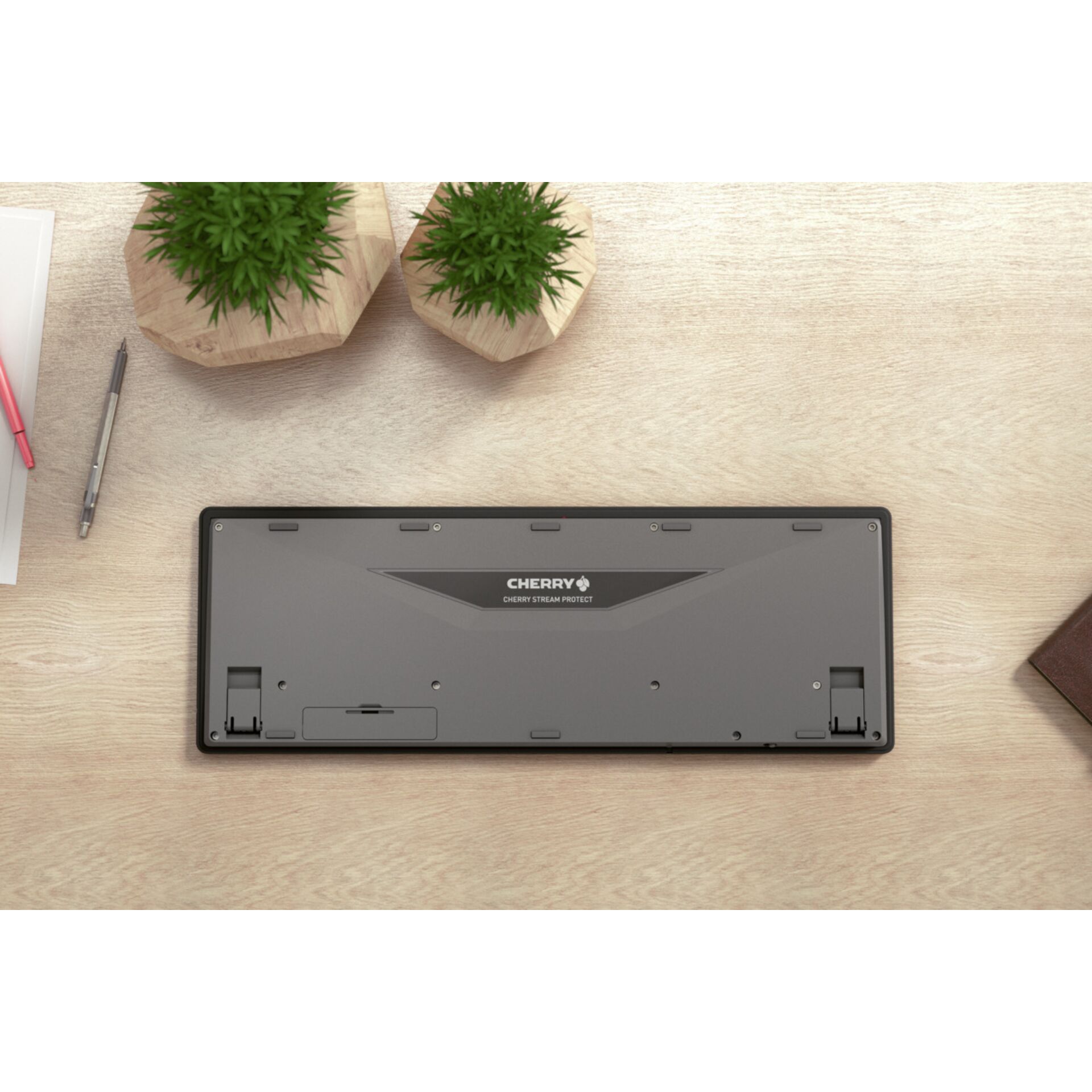 Computer, Elektronik, Laptop, Pflanze, Pflanze im Topf