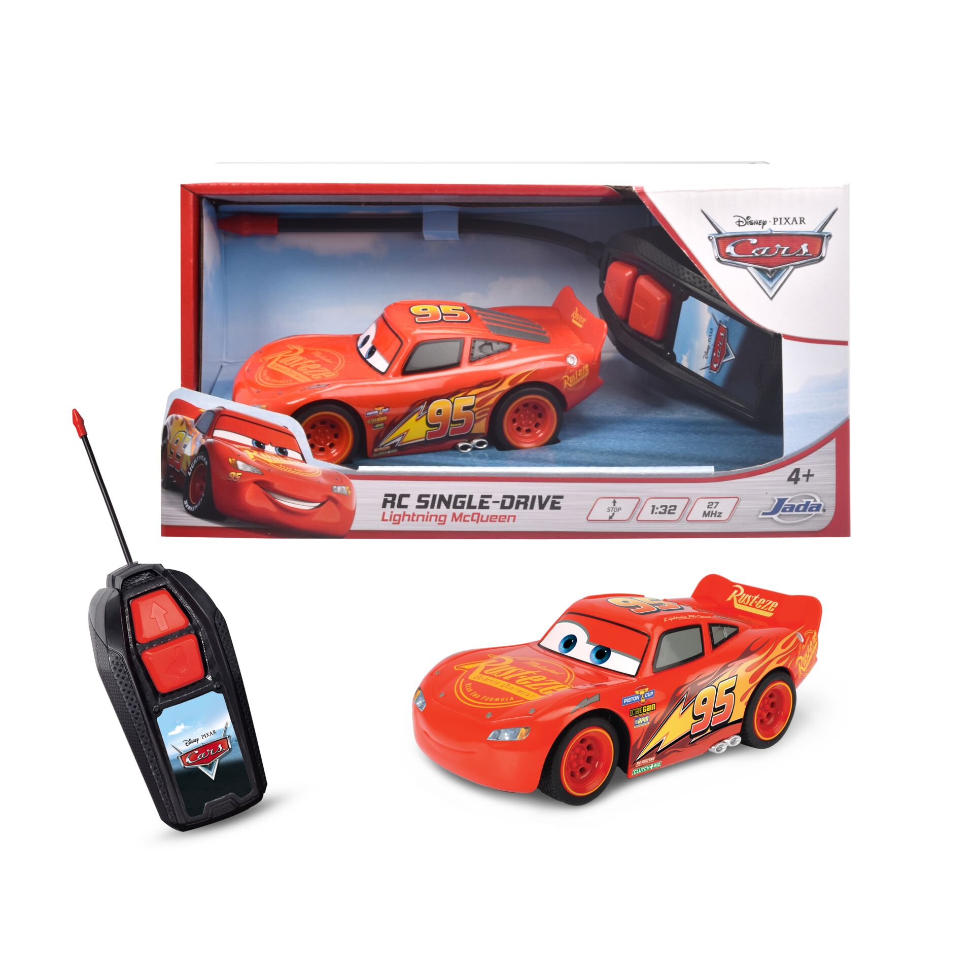  RC car, Electric toy, Remote control, Lightning McQueen, Red car