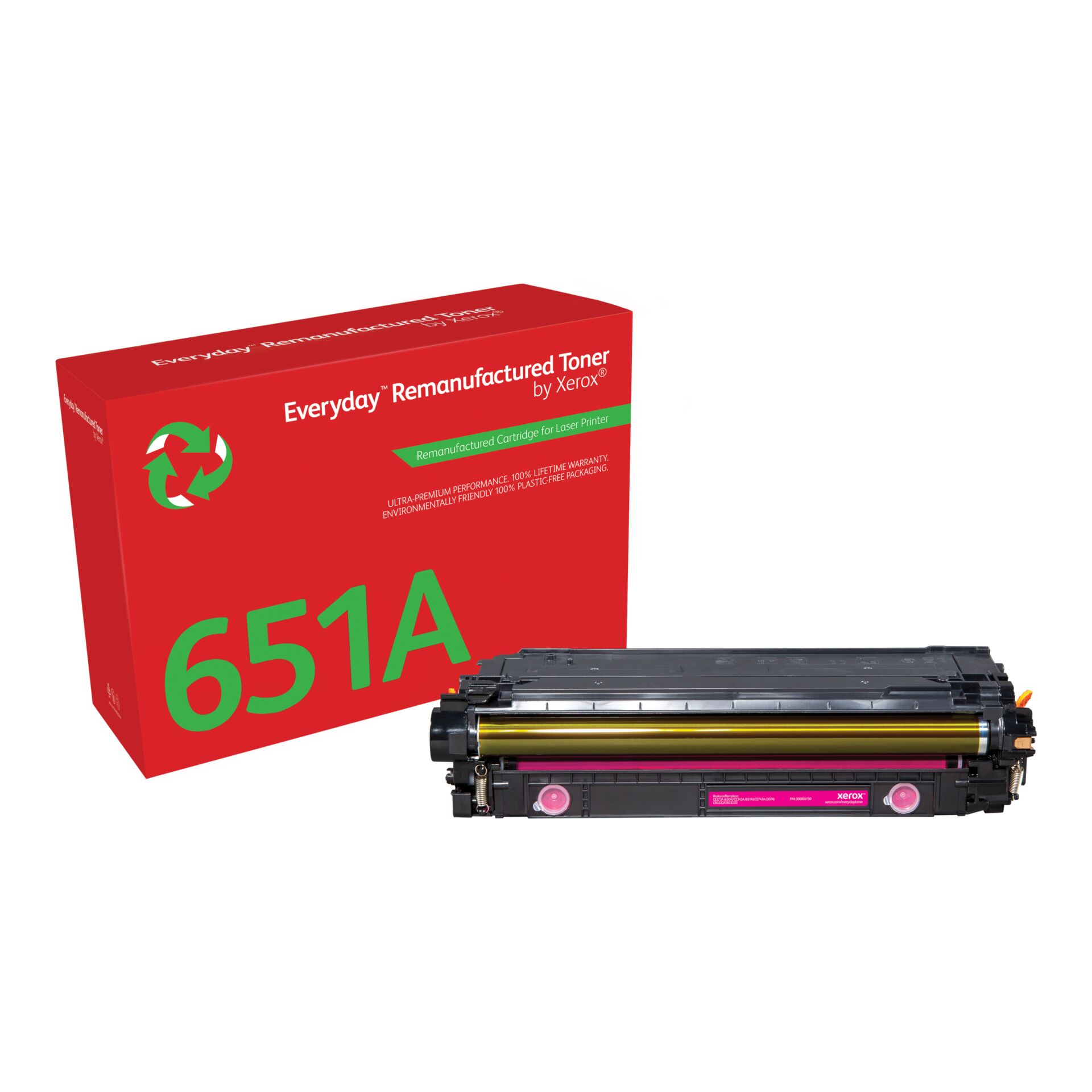 Toner, Tonerpatrone, Laserdrucker, Magenta, Neu aufgearbeitet