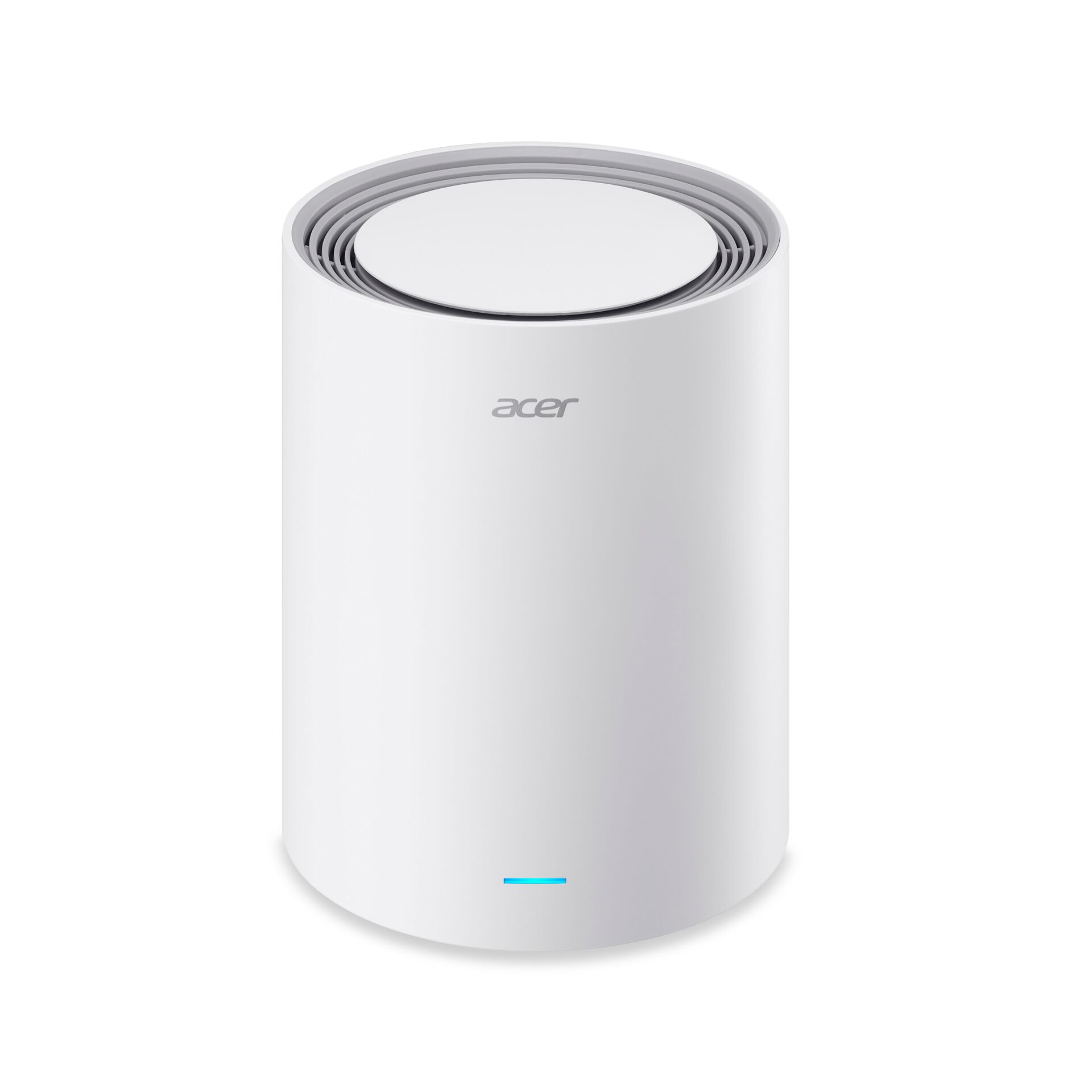 Luftreiniger, Runder Zylinder, Weiß, LED-Anzeige, Acer