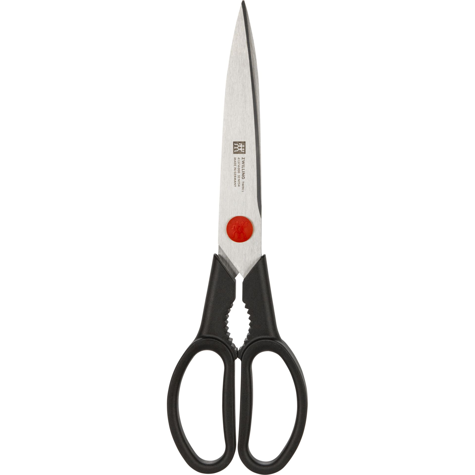 Scheren, Küchenschere, Stahlklinge, Schwarz, Gepresste Griffe