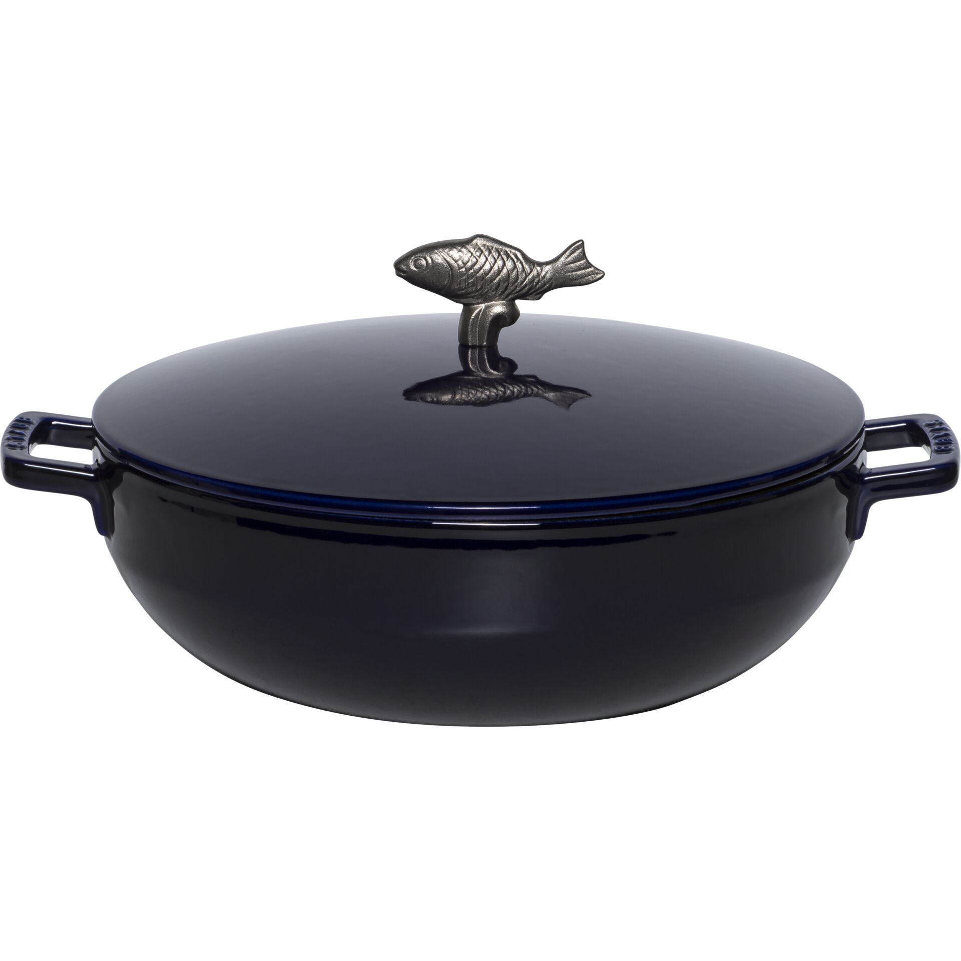 Staub La Cocotte 28cm rund  Bouillabaisse Topf dunkelblau Kochgeschirr, Topf, Kochtopf, Schüssel, Kochpfanne, Kochgeschirr, Topf, Kochtopf, Schüssel, Kochpfanne