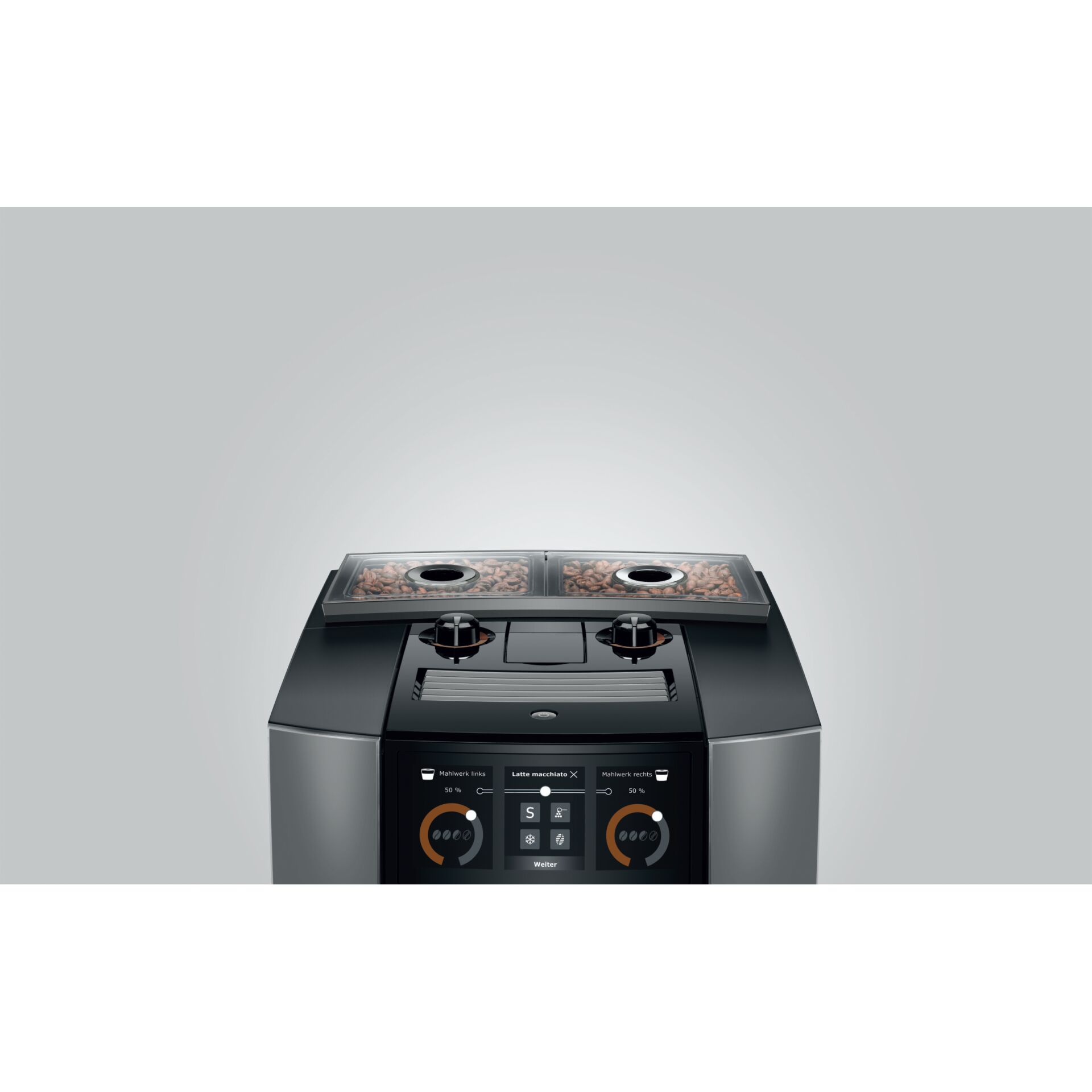 Kaffeemaschine, Kaffeezubereitung, Gourmet-Kaffee, Anzeige, Dampfablauf