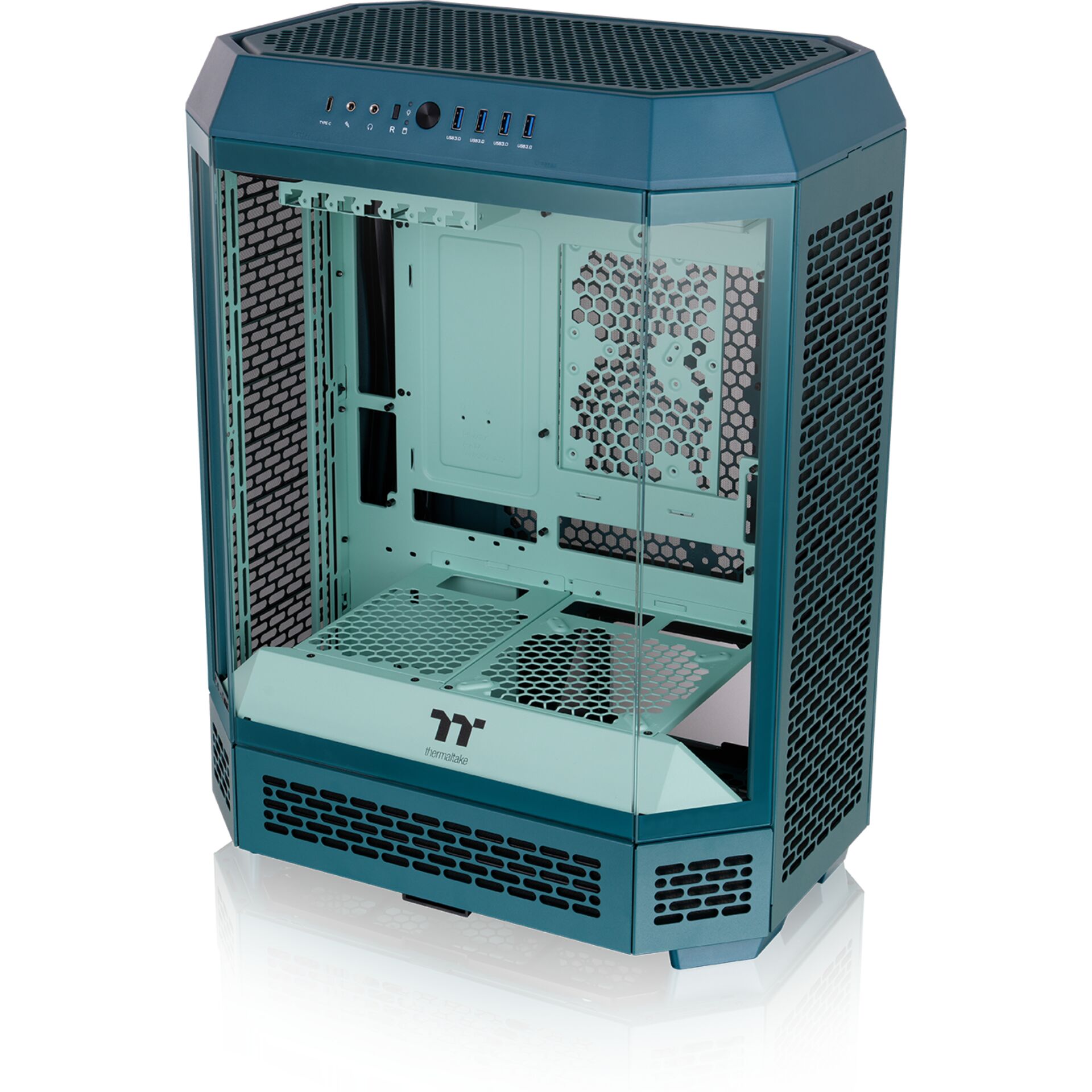 PC-Gehäuse, Mid-Tower, ATX, Türglas, Mesh-Paneel
