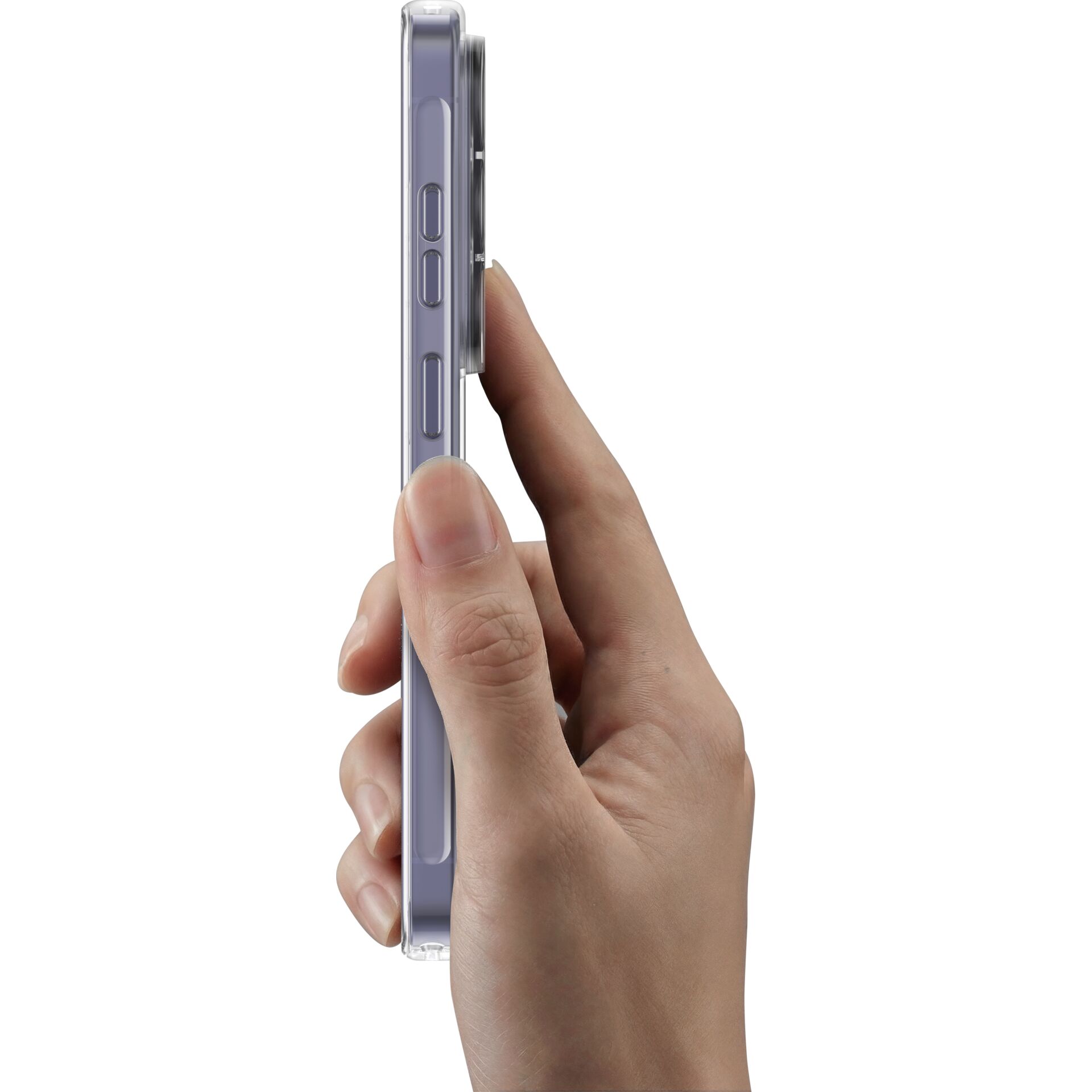 Smartphone, Seitliche Tasten, Handykante, Lavendel, Schlankes Profil