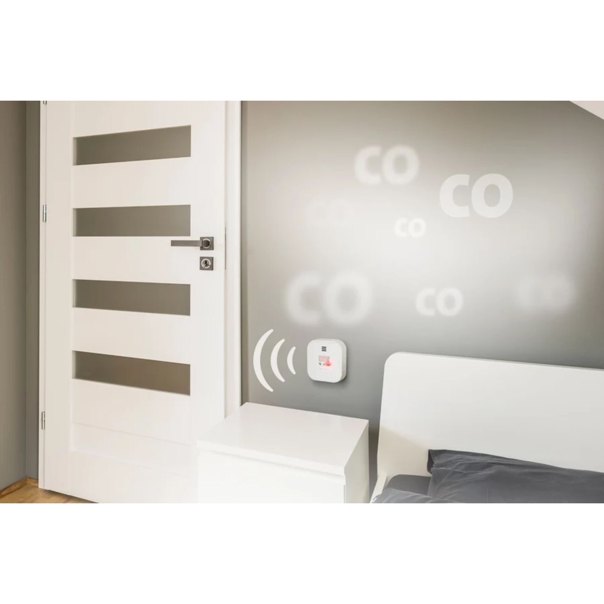 WiFi-Türsensor, Smart-Home, Zimmertür, Wandmontiert, Schaltpanel