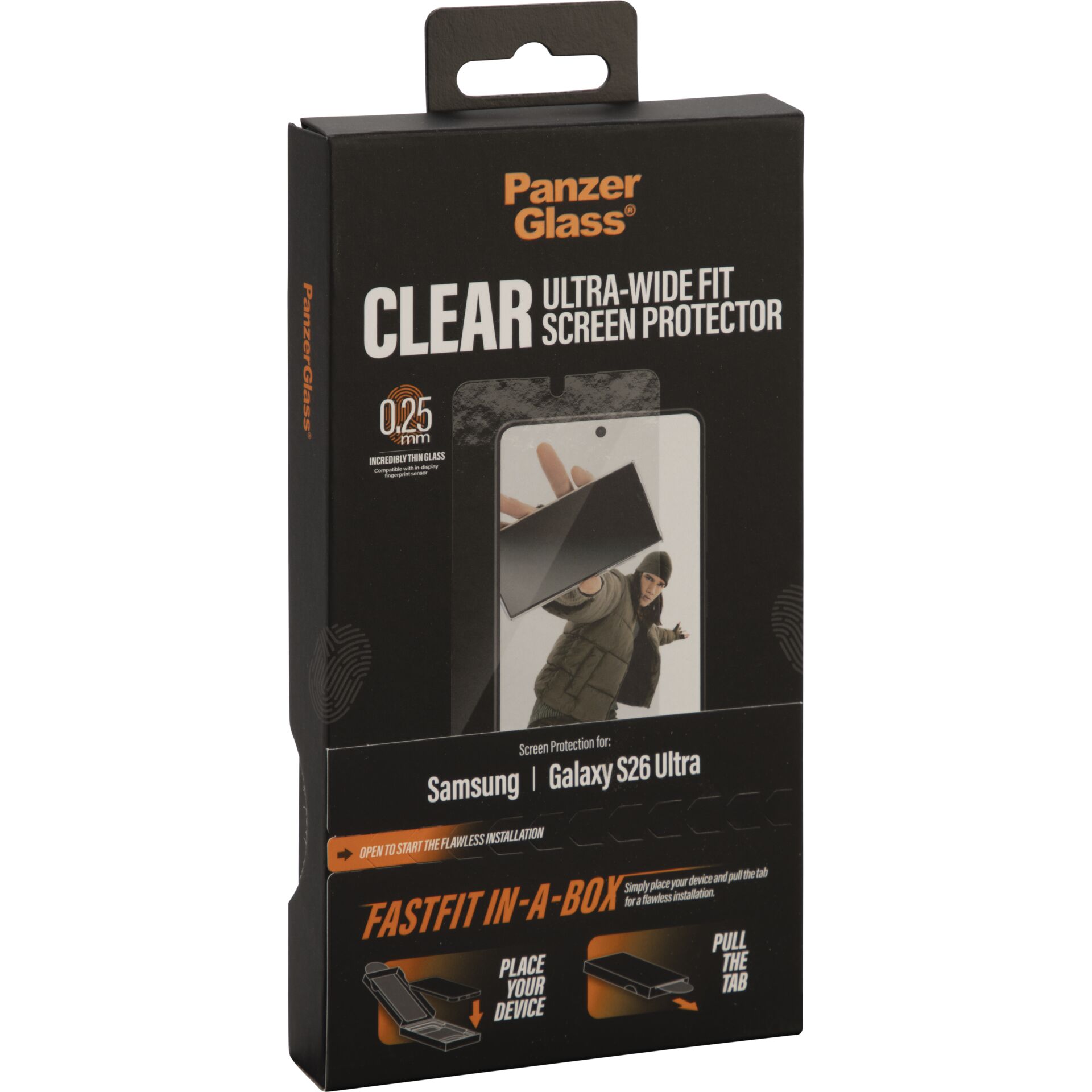 Bildschirmfolie, Ultra-weit, 0,25 mm, Glas, Samsung Galaxy S26 Ultra