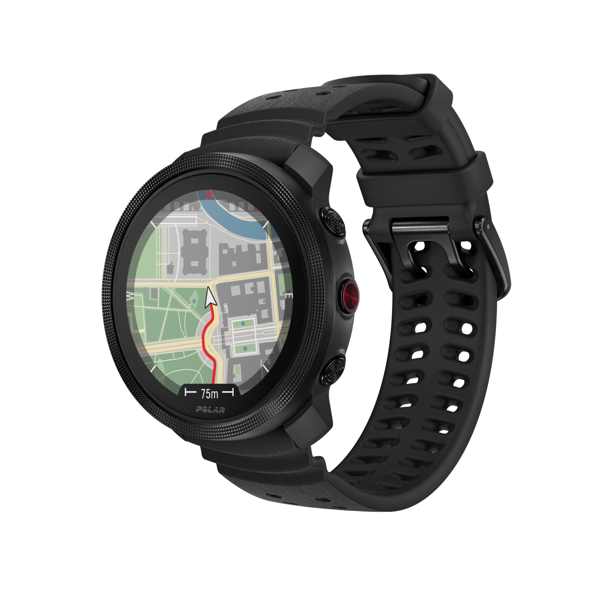 GPS, Smartwatch, Karte, Schwarz, Armbanduhr