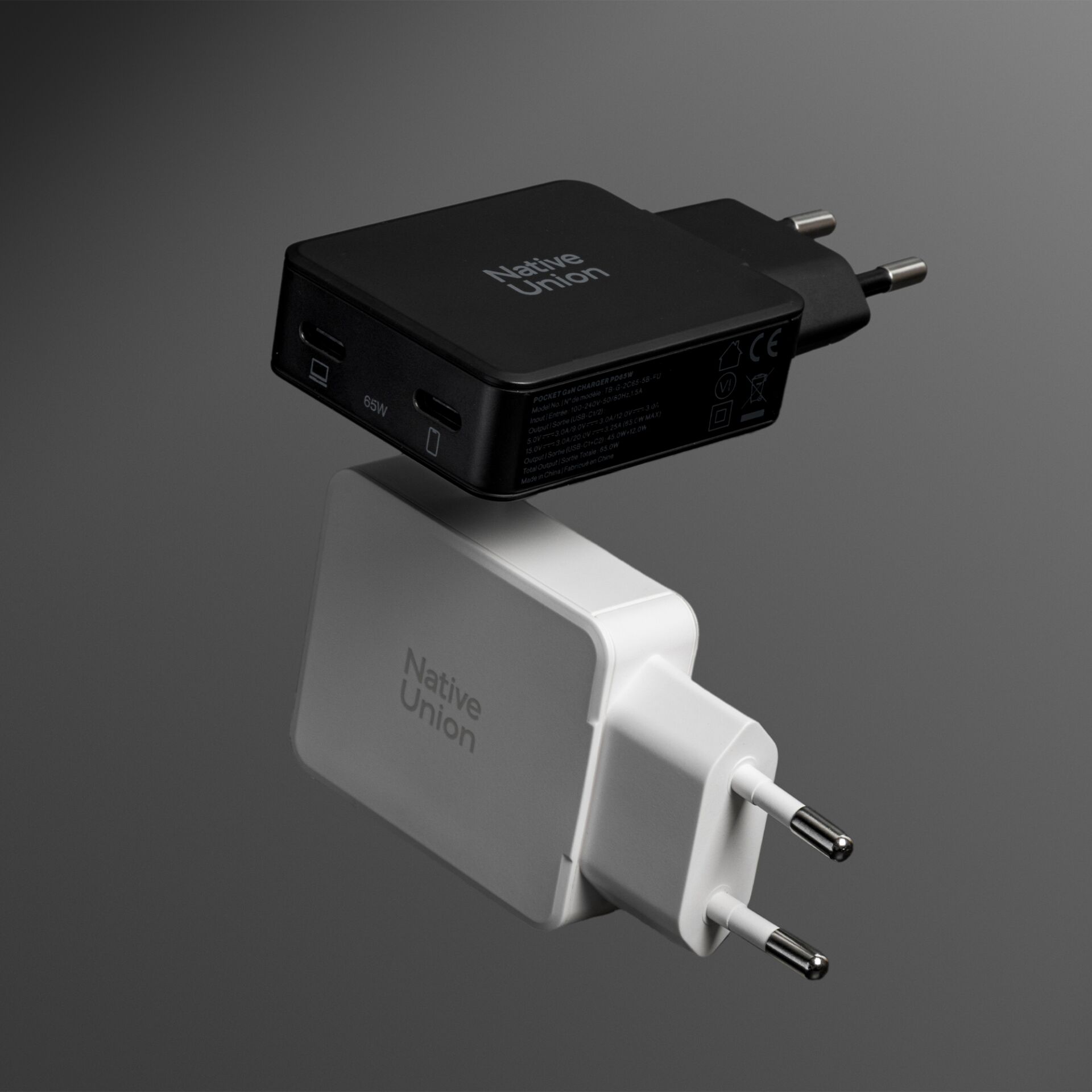 USB-C Ladegerät, Stromadapter, 65W, EU-Stecker, Native Union