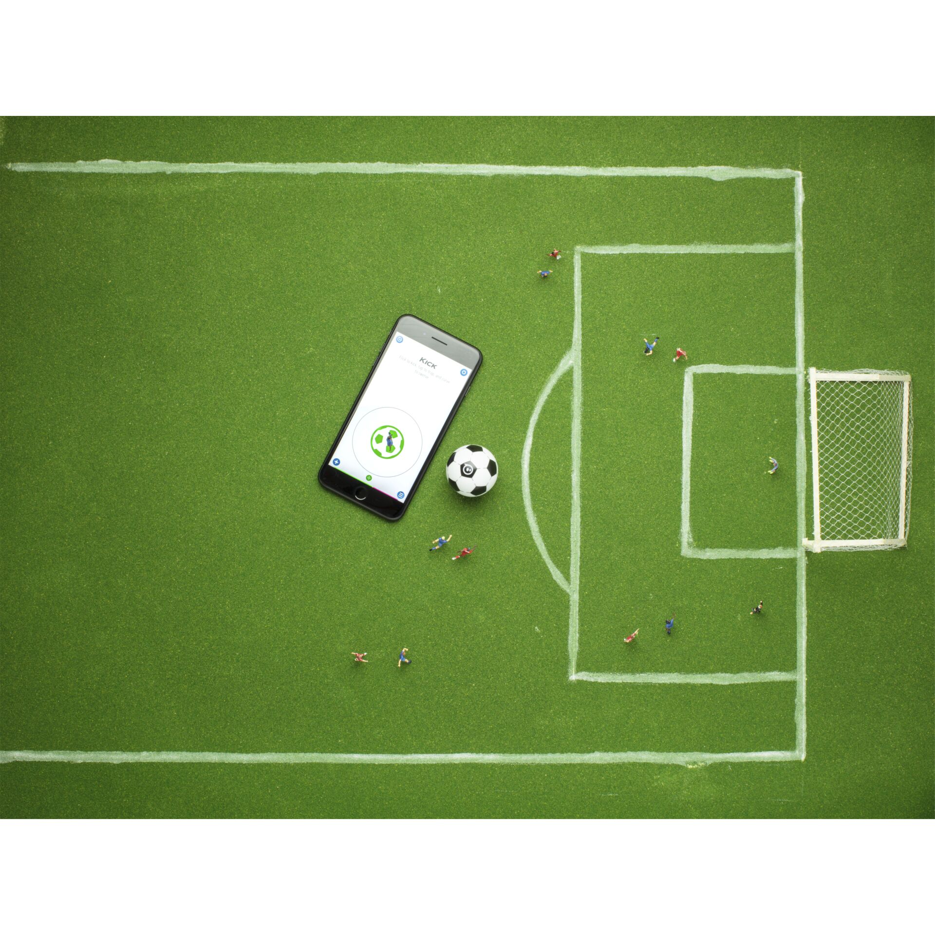 Feld, Handy, Fußball, Gras, Person