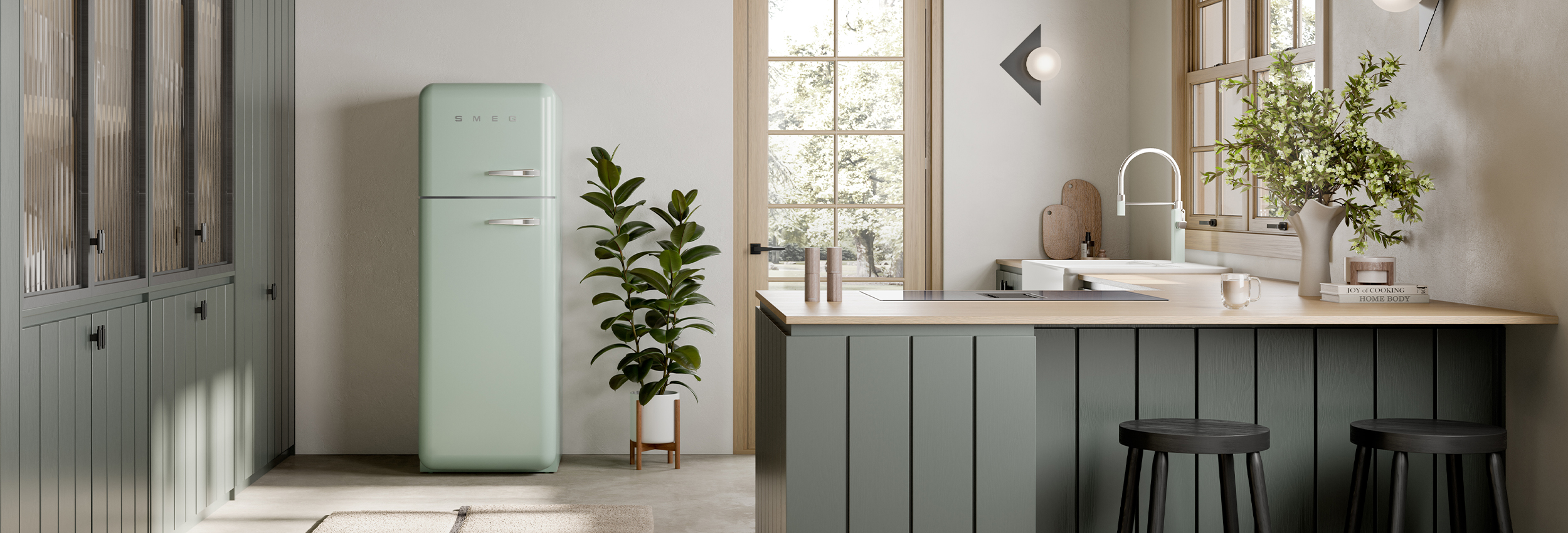 Innenarchitektur, Ecke, Barhocker, Mobiliar, Kühlschrank