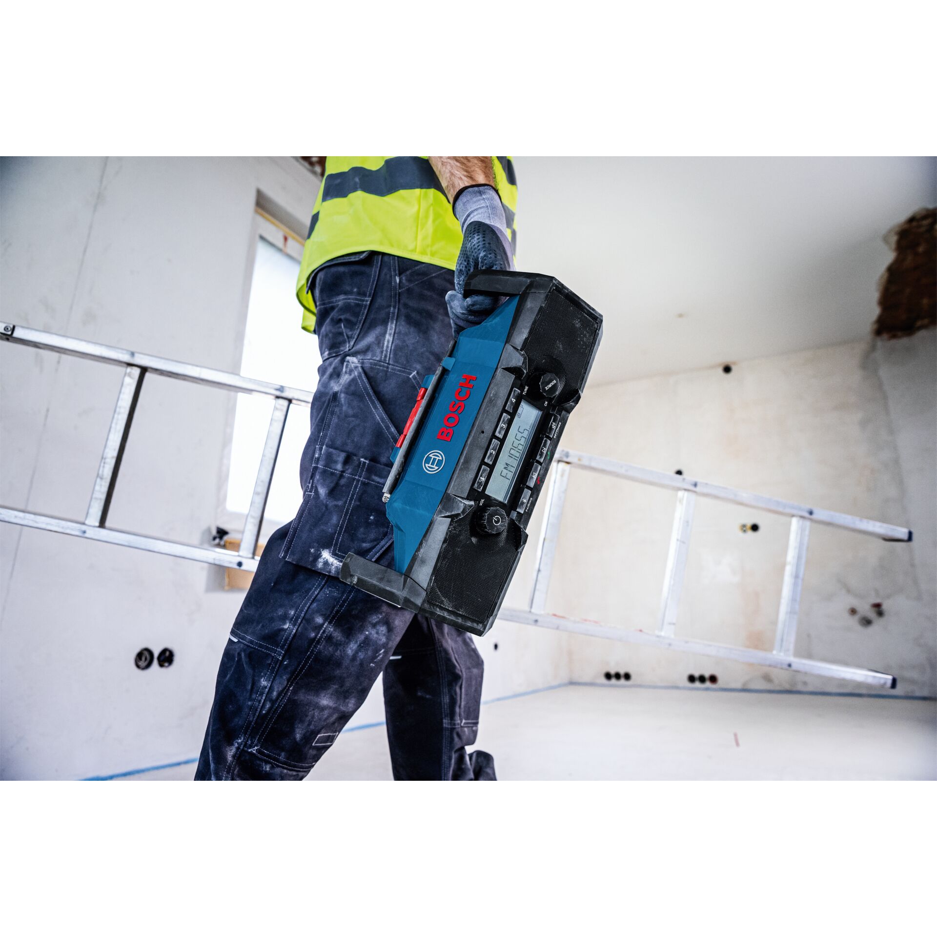Bosch, Rotationsmesser, Baustellenwerkzeug, Akku-Schneidgerät, Lackiertes blau schwarz