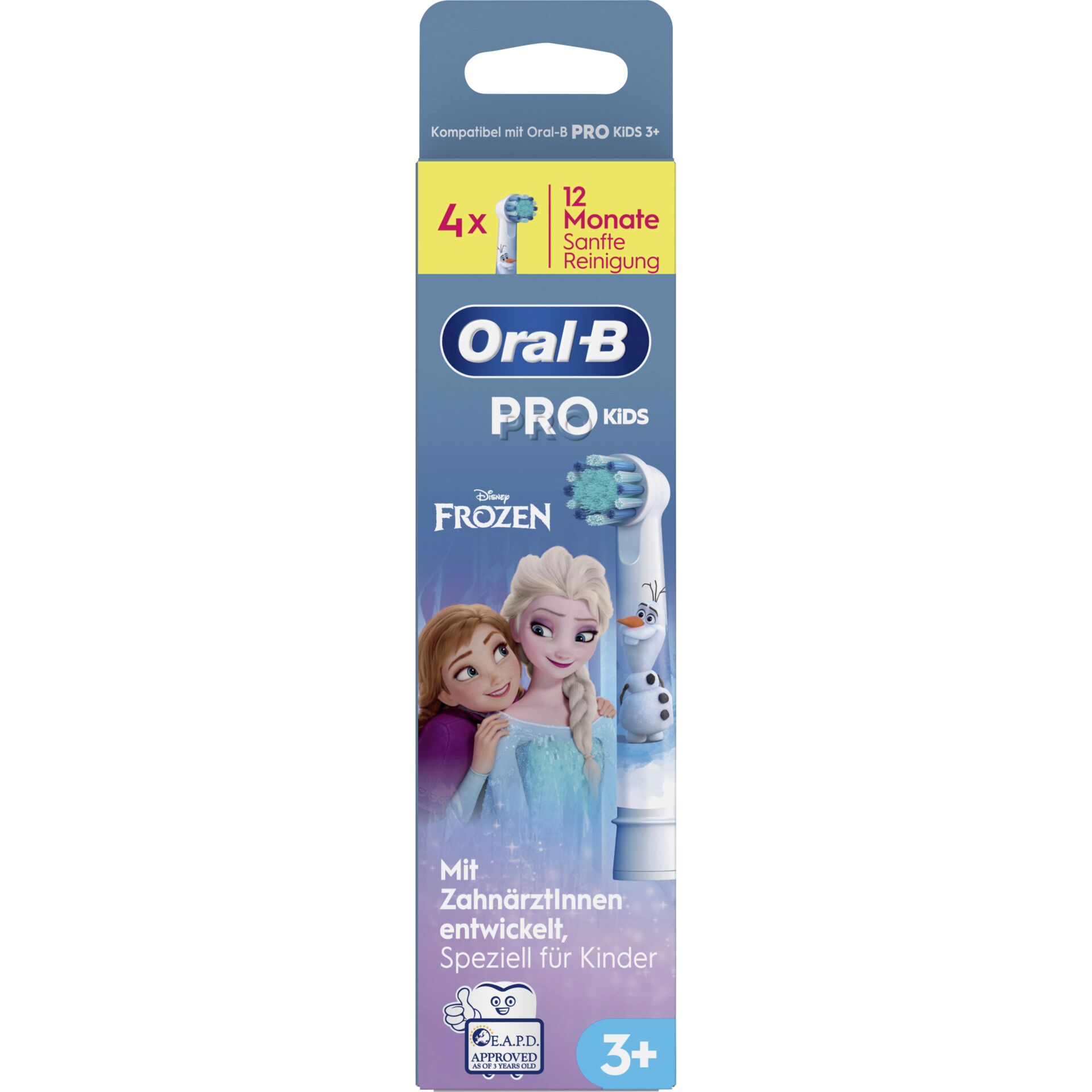 Zahnputzstick, Kinderzahnbürste, Oral-B Pro Kids, Frozen, 3+ Alter