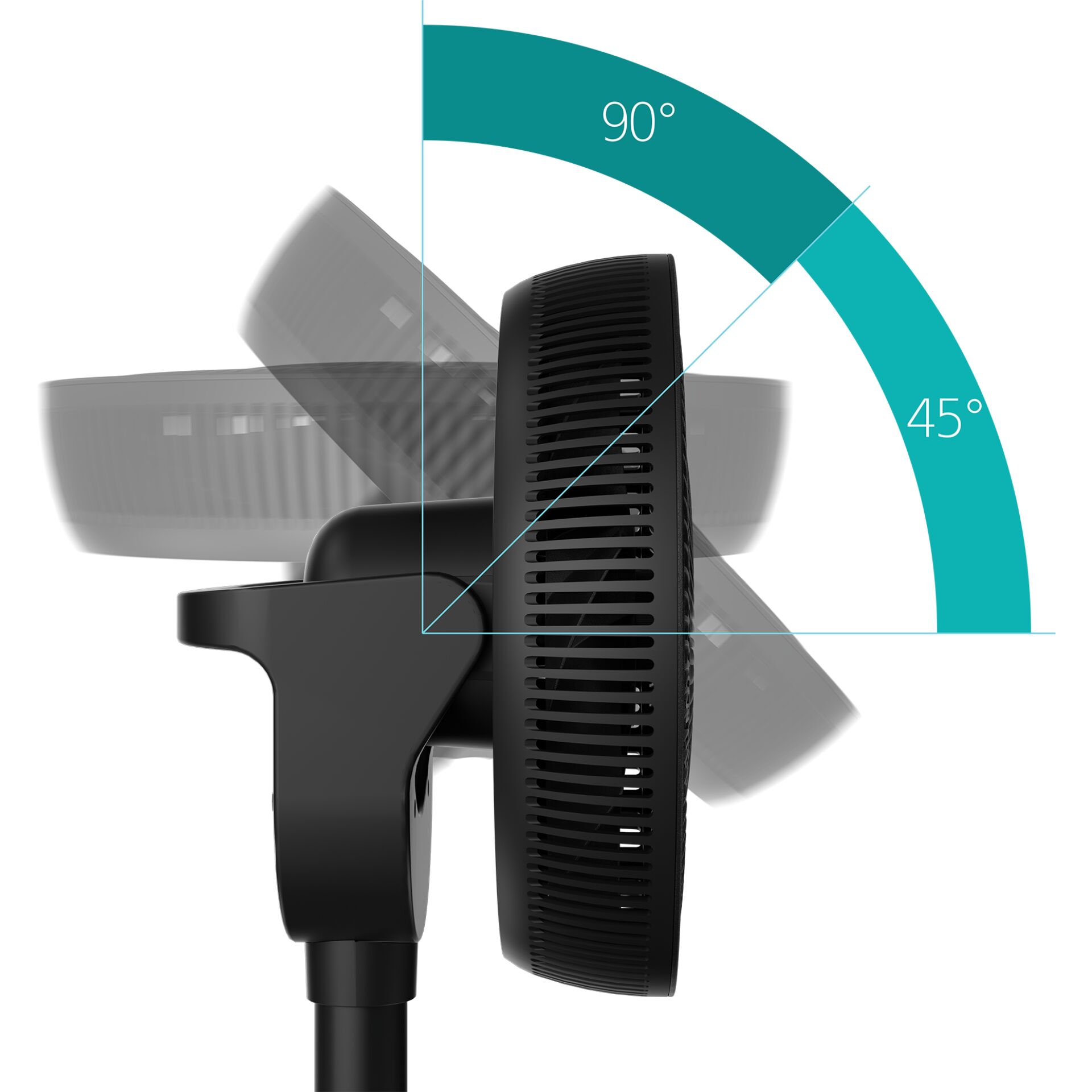 Ventilator, Ventilator, verstellbar, Standfuß, Flügel