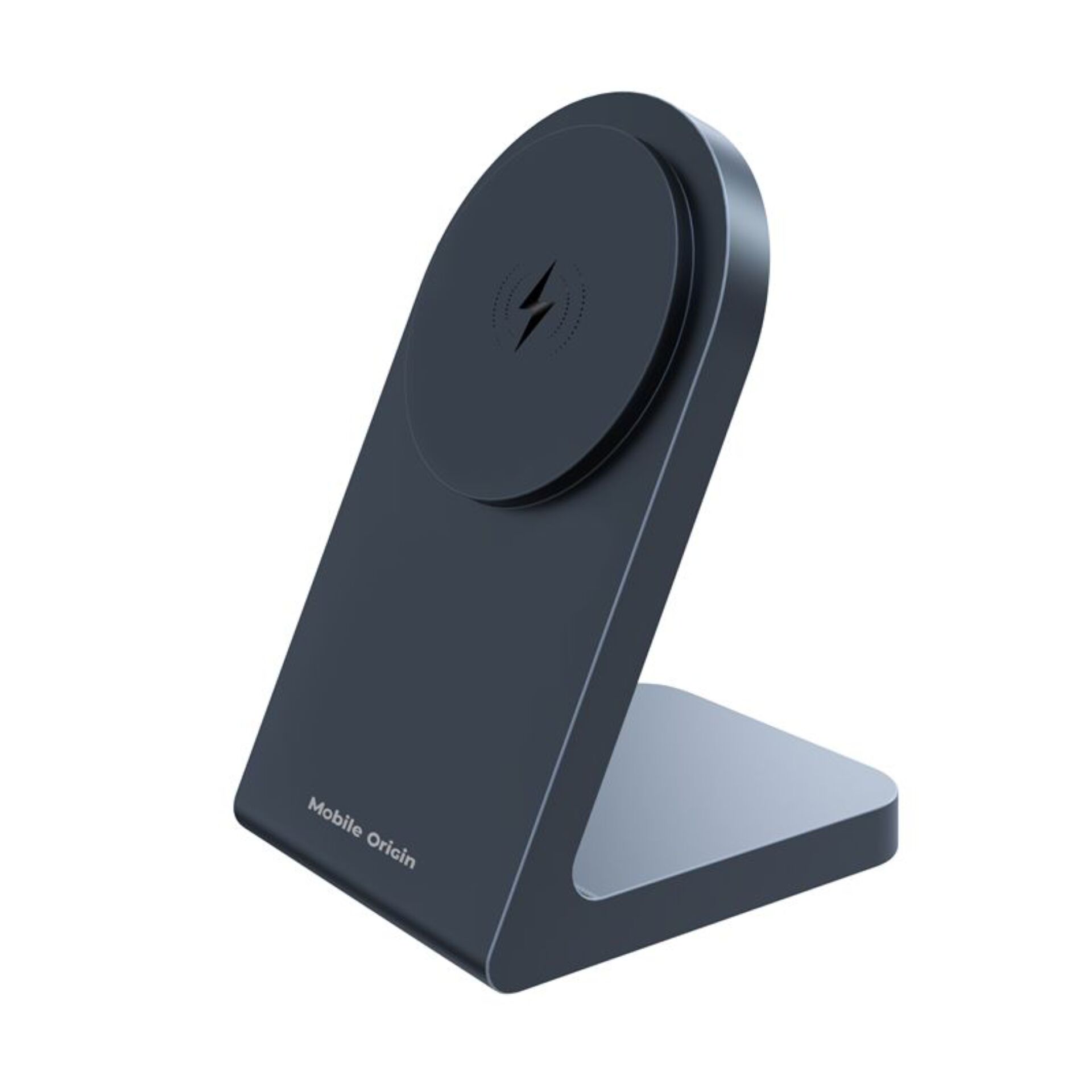 Qi-ladegerät, Ladehalterung, Magnetisches Qi-Ladegerät, Telefonhalter, Dunkelgrau