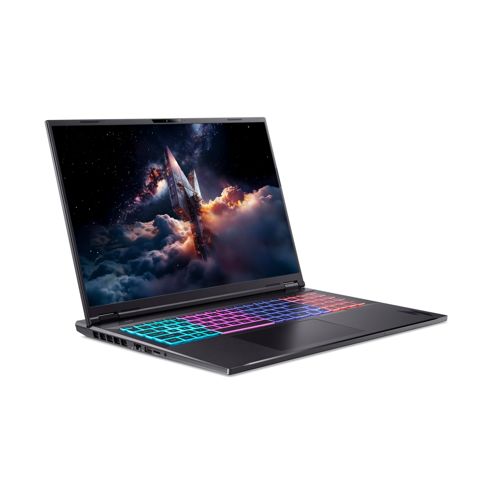 Gaming-Laptop, RGB-Tastatur, Beleuchtung, Schlankes-Design, Aluminium-Gehäuse