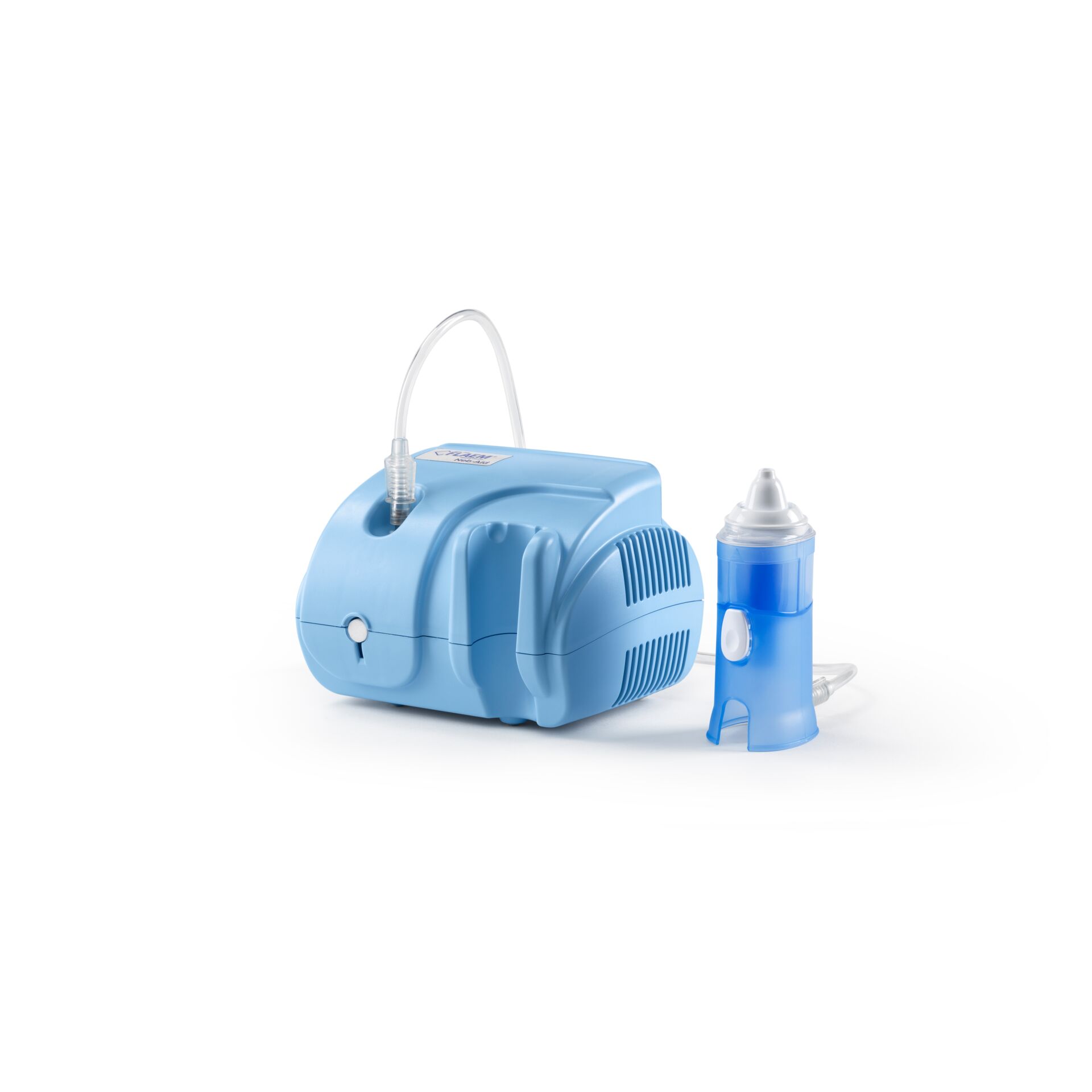 inhalator, nebulisator, aerosol, blau, medizinisches gerät