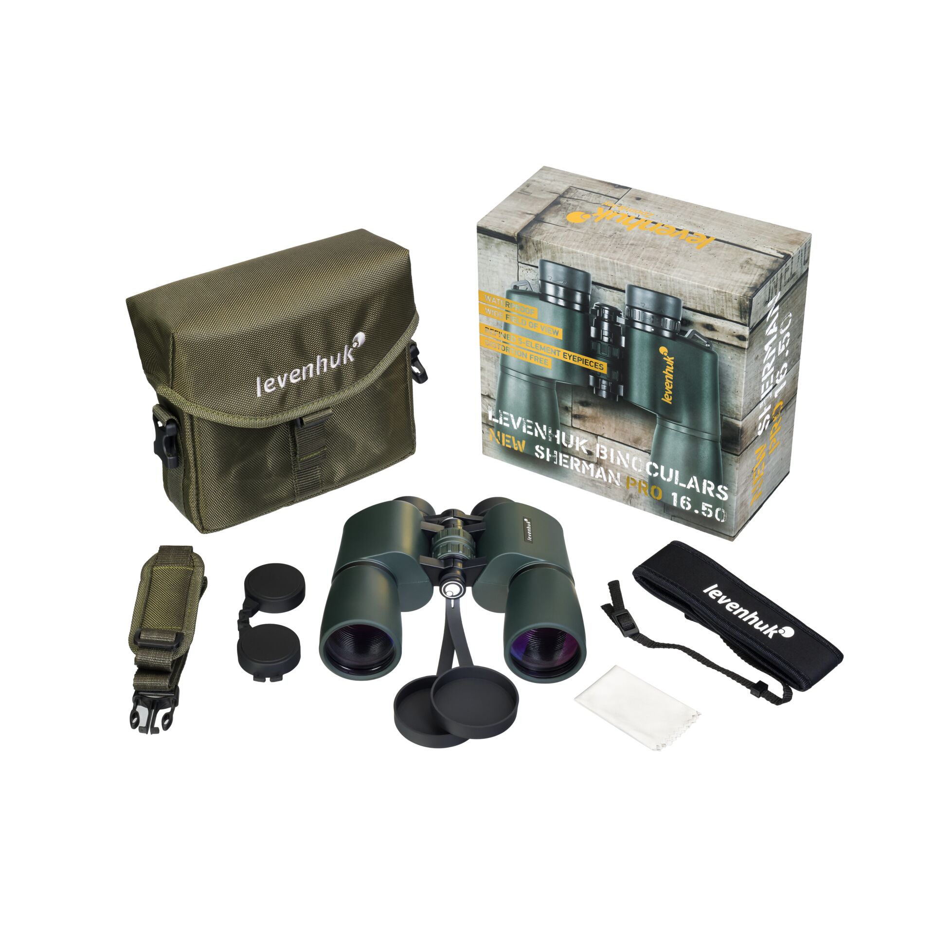 monokulare, fernglas, grün, tasche, box