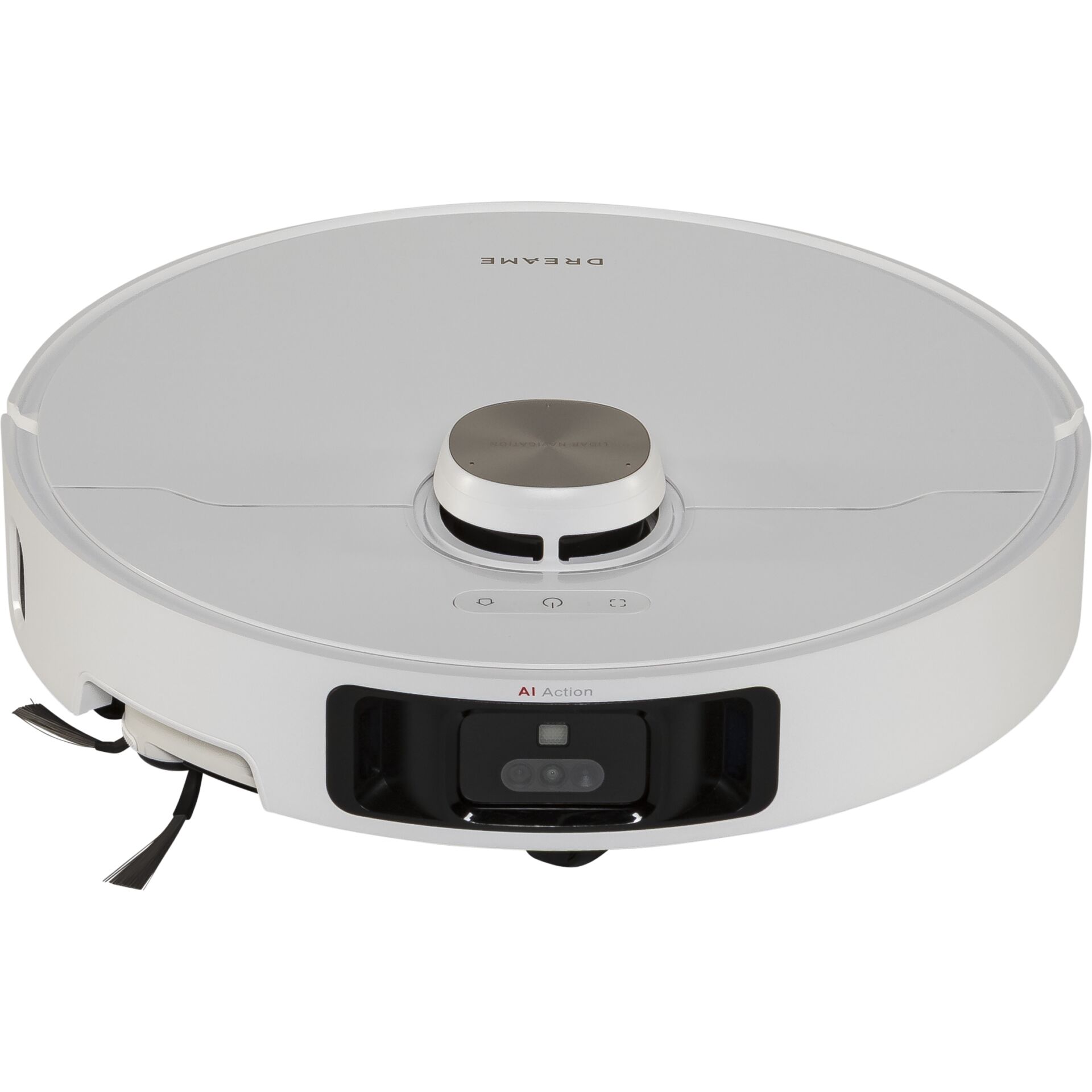 Roboter Staubsauger, Automatischer Reiniger, Lidar-Sensor, Runde Form, Weiße Farbe