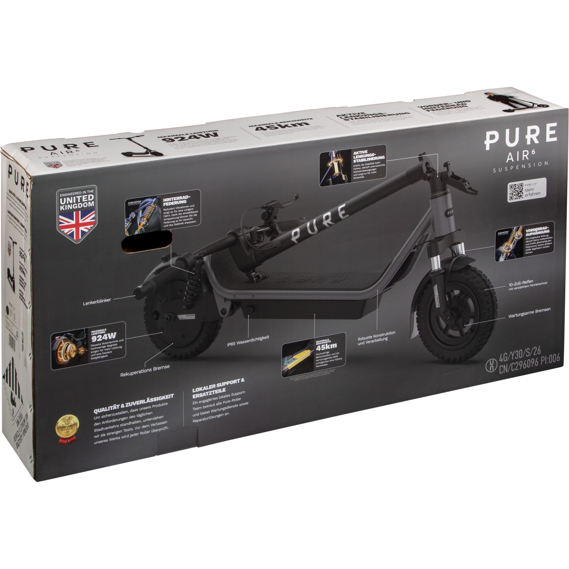 E-Bike, Federung, Breitrad, Elektro-Fahrrad, UK-Aufbau