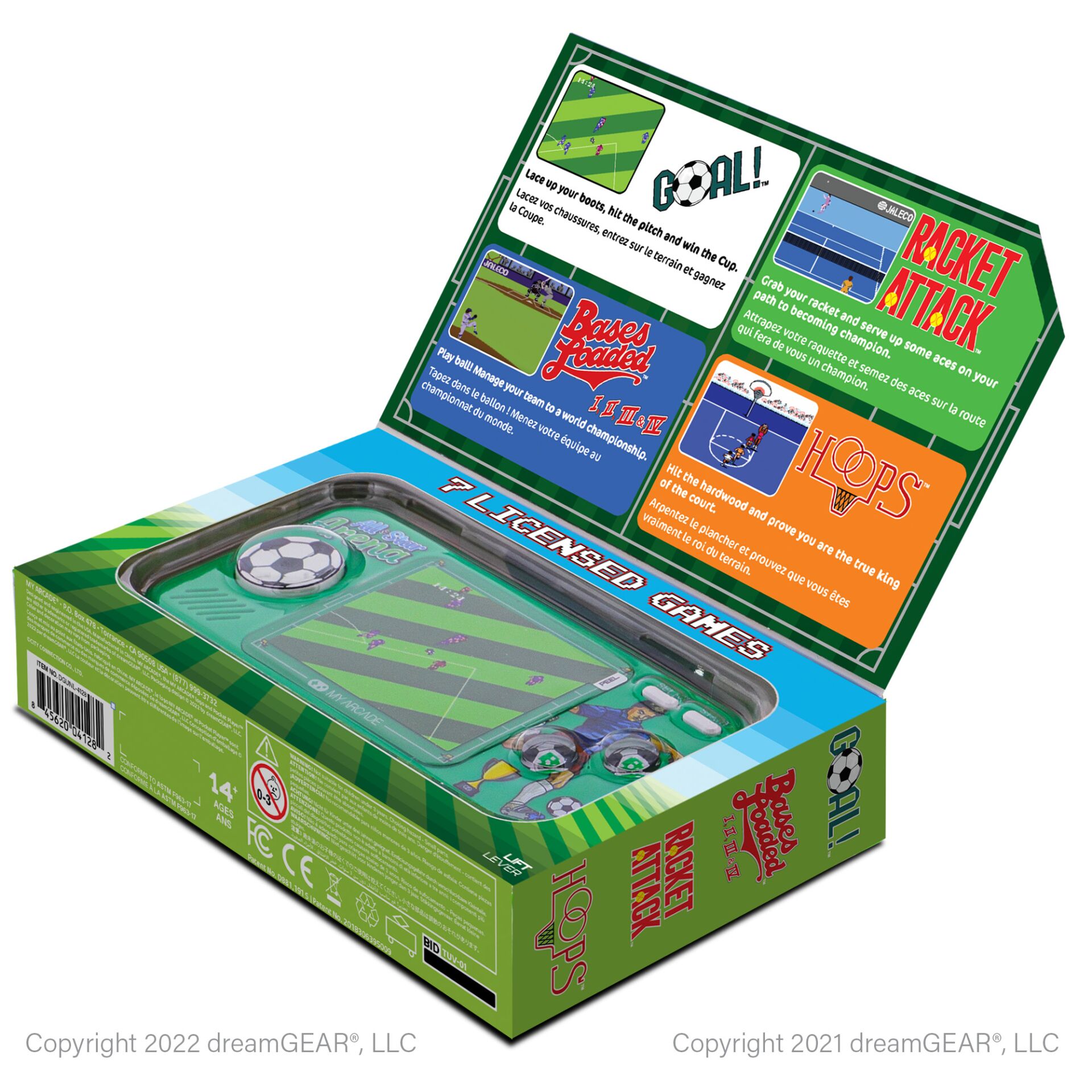 Tragbarer Spieltisch, Mini-Fußball, Tischfußball, Grün, Spielzeug-Aktivität
