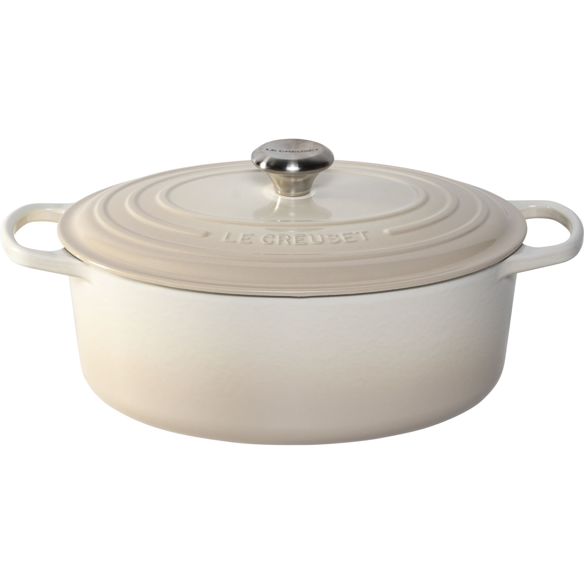 Le Creuset Signature Bräter  oval 31 cm Meringue