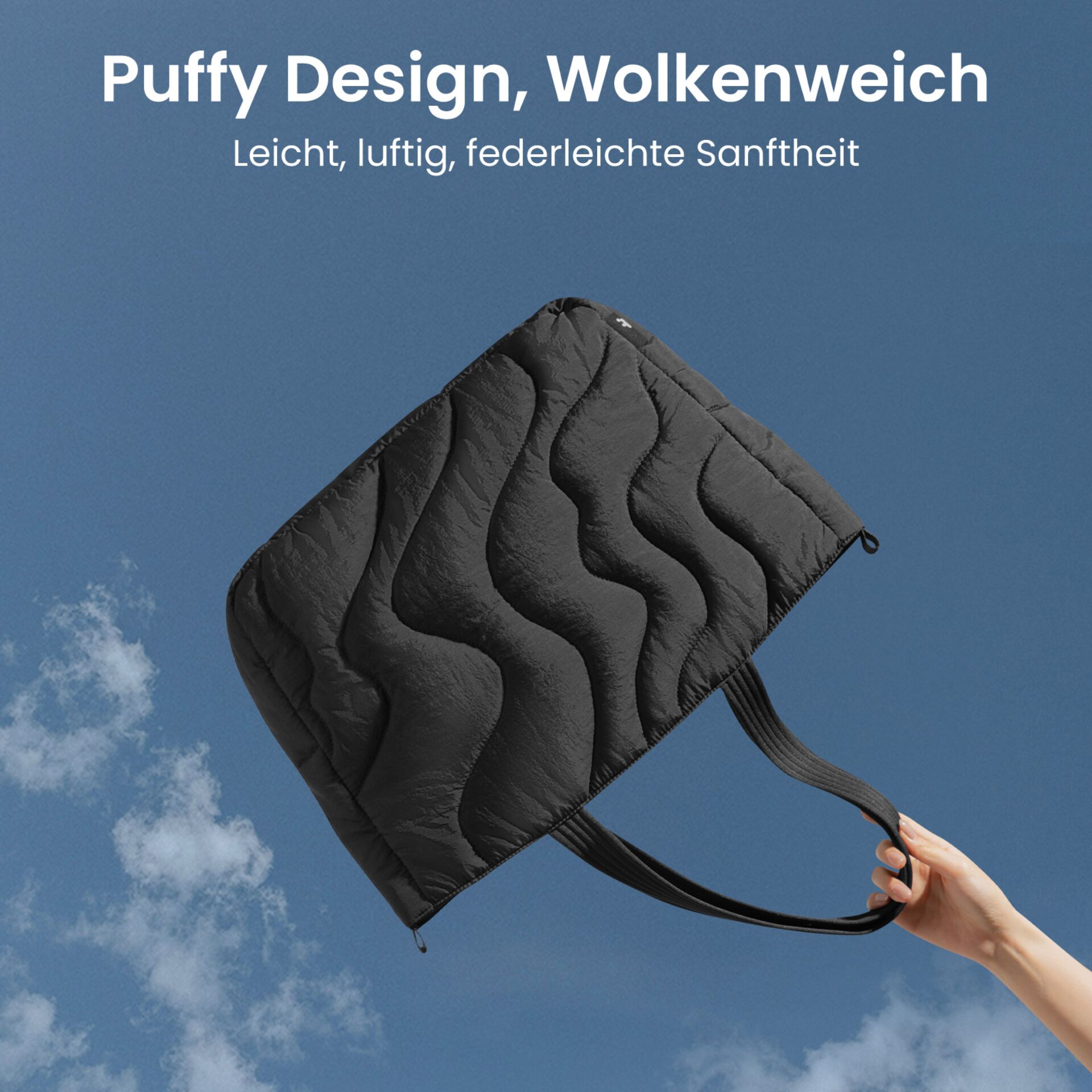 Tasche, Quilted, Schwarz, Handtasche, Reisetasche