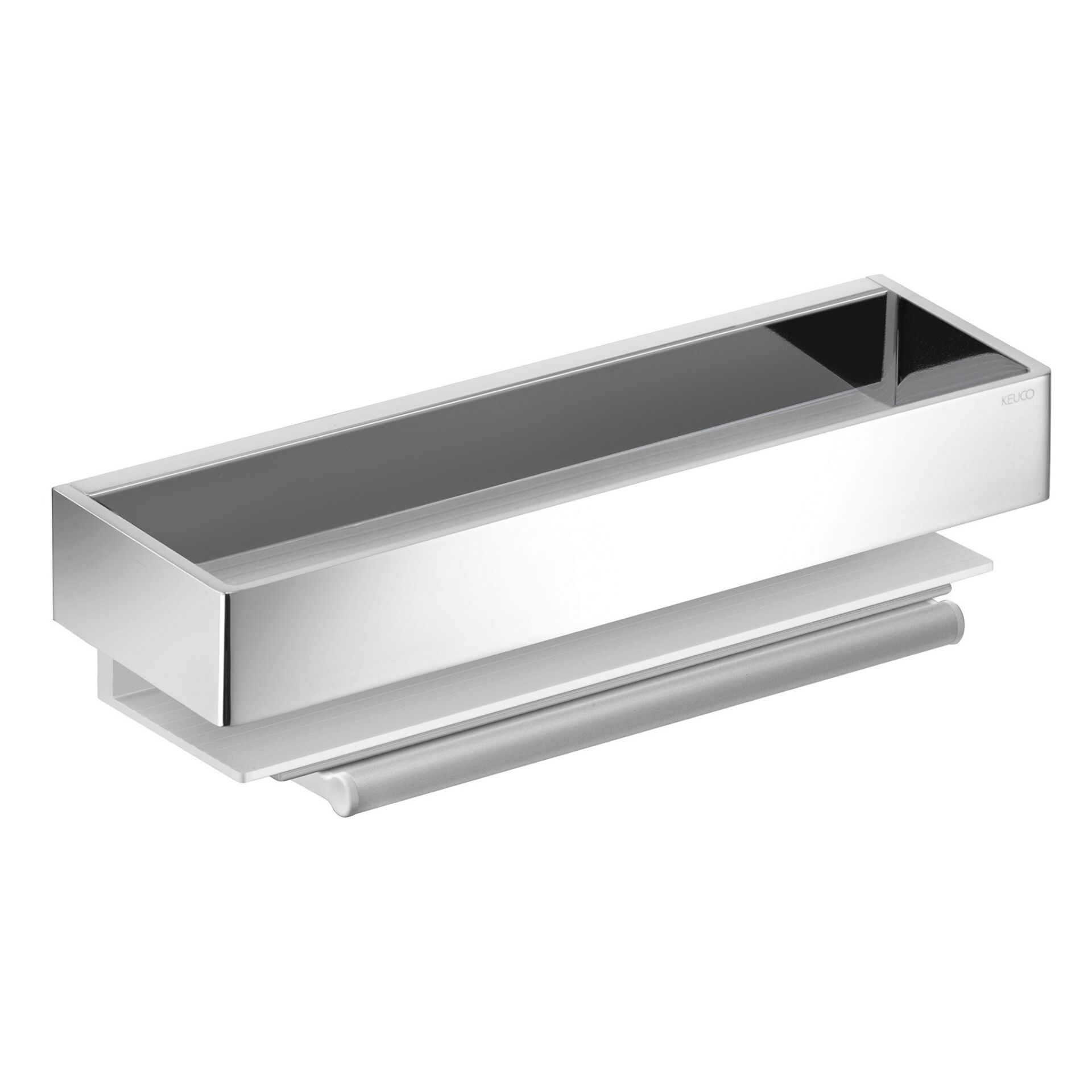 Keuco Edition 11 Duschkorb  mit Glasabzieher Alu/chrom