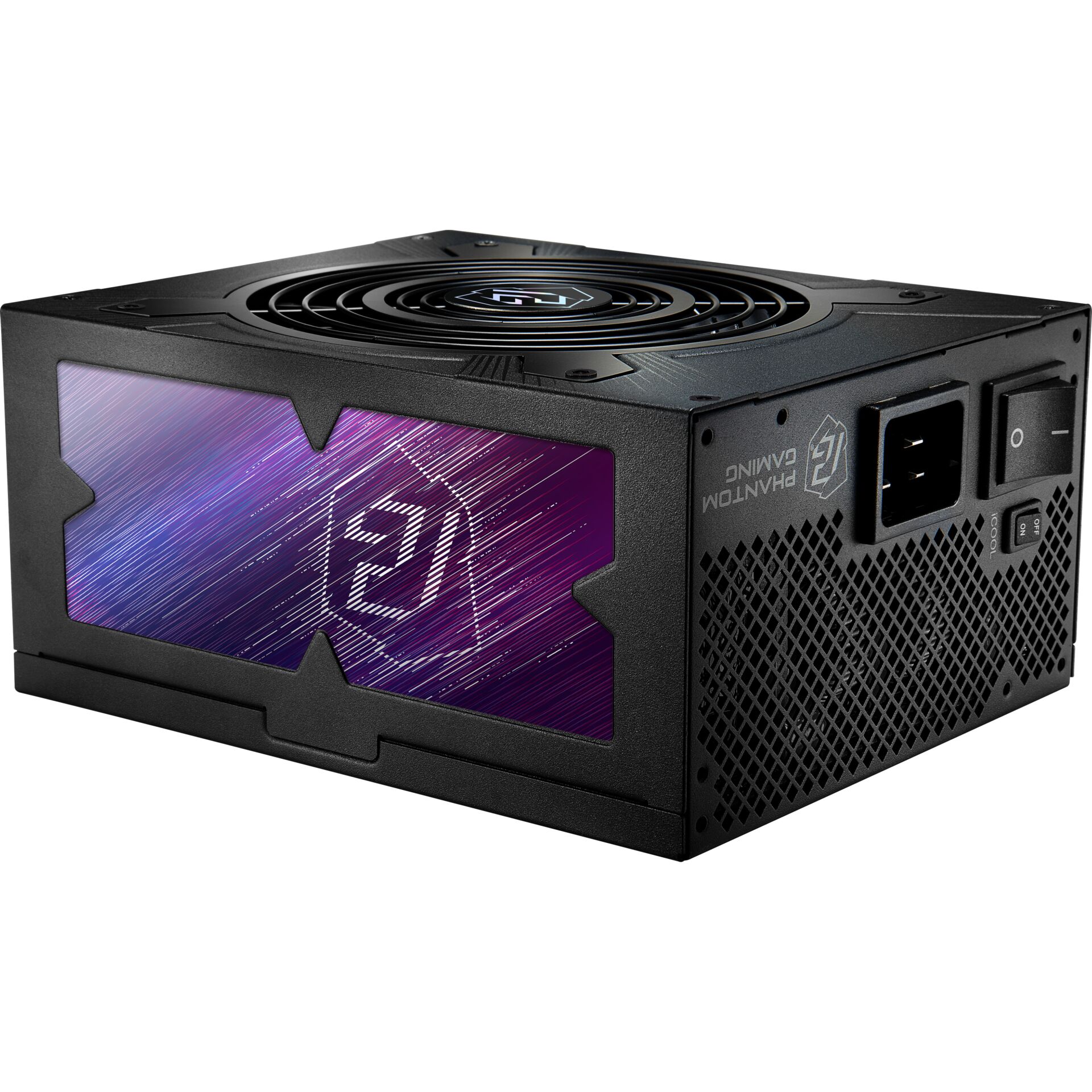 Netzteil, Gaming-Netzteil, RGB-Lüfter, Kühlung, Schwarz