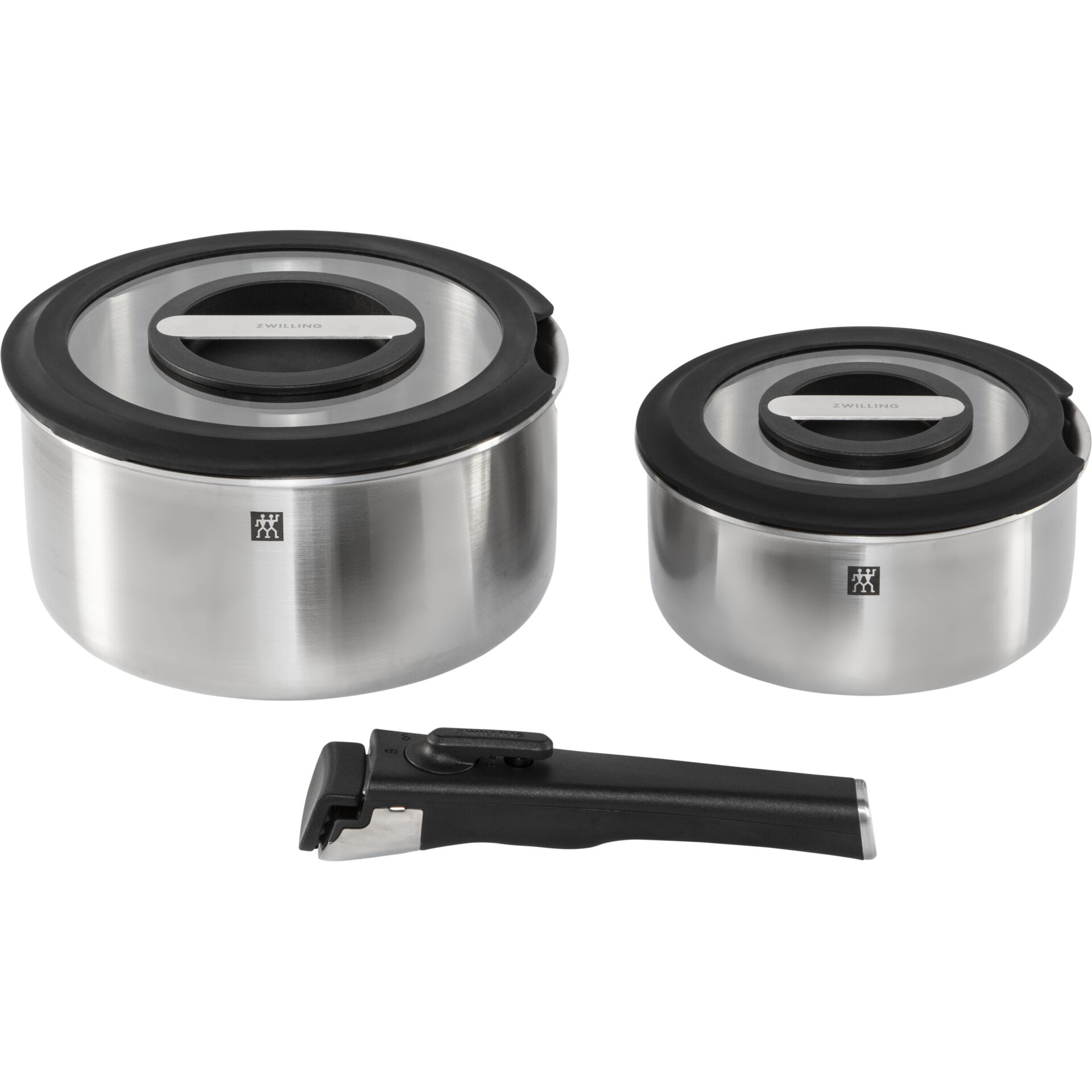 Tupperware, Edelstahl, Suppenbehälter, Deckel, 2-teiliges Set