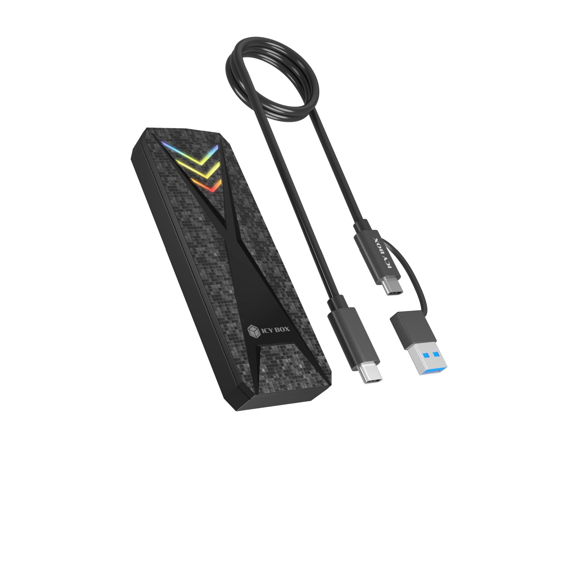 USB-C Adapter, USB Hub, Typ-C Adapter, RGB Beleuchtung, IGame Zubehör