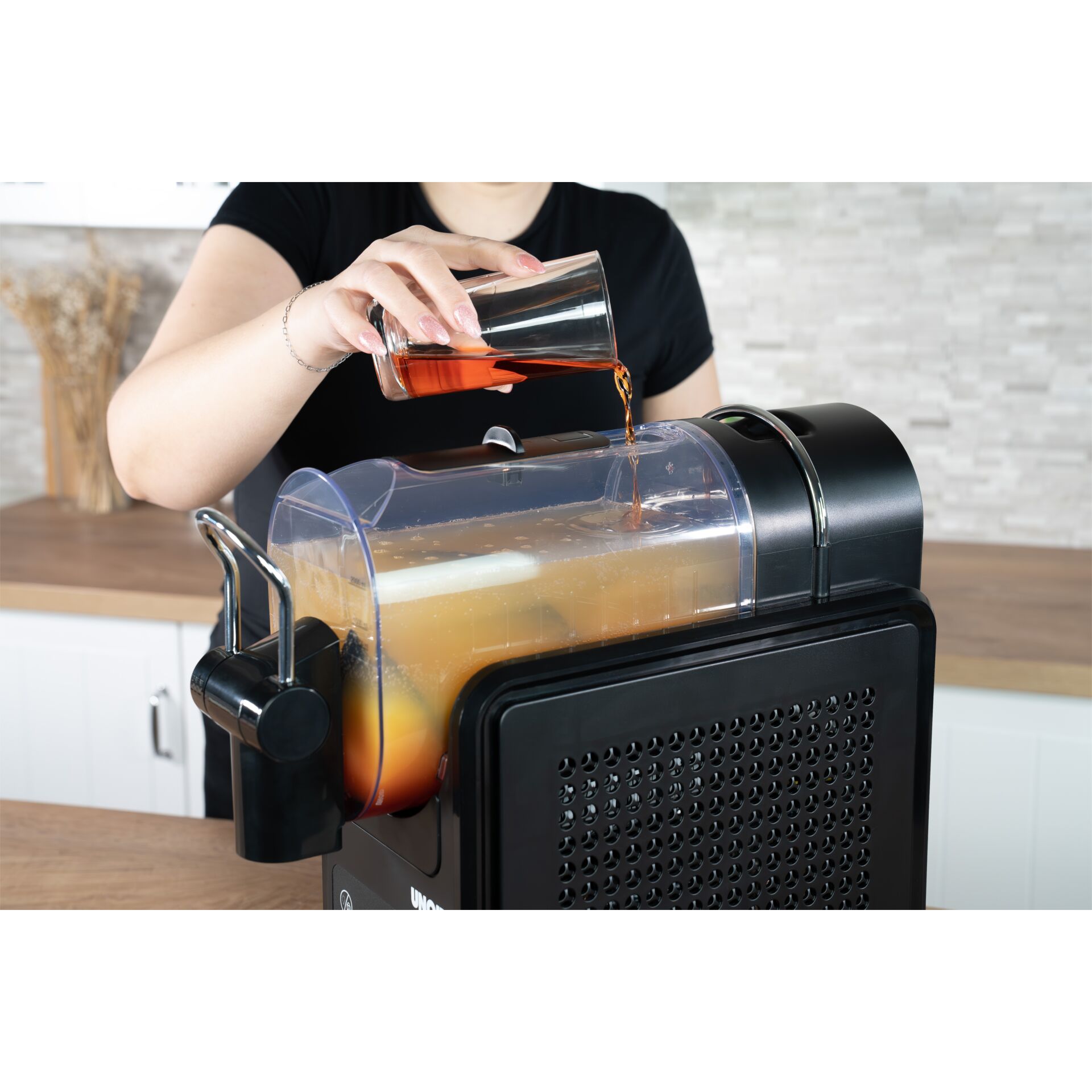 Espresso Maschine, Kaffeeextraktion, Glasbehälter, Auslaufkann, Kaffeemaschine
