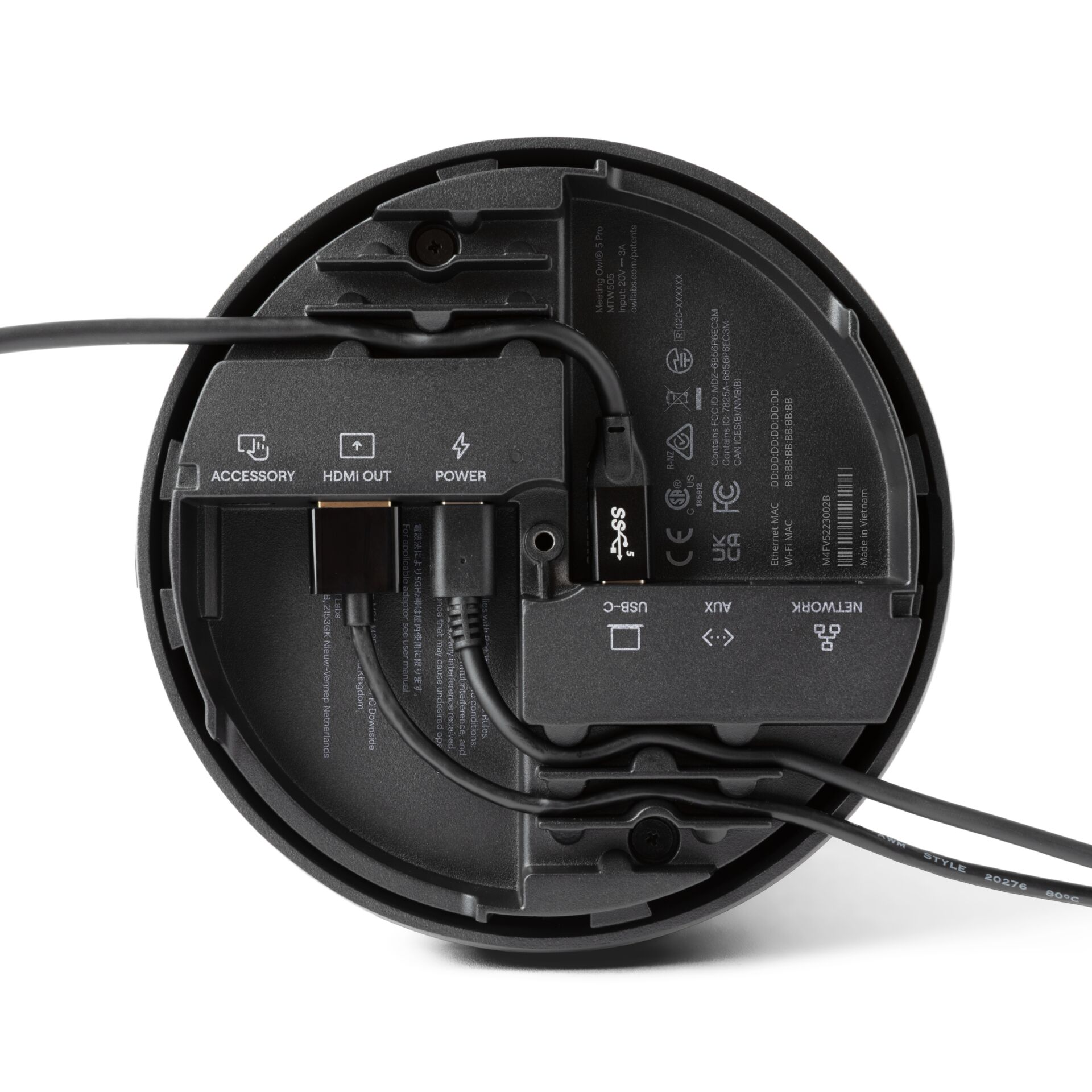 elektrisches Zubehör, Netzkabel, HDMI-Ausgang, USB-C, Kreis-Montage