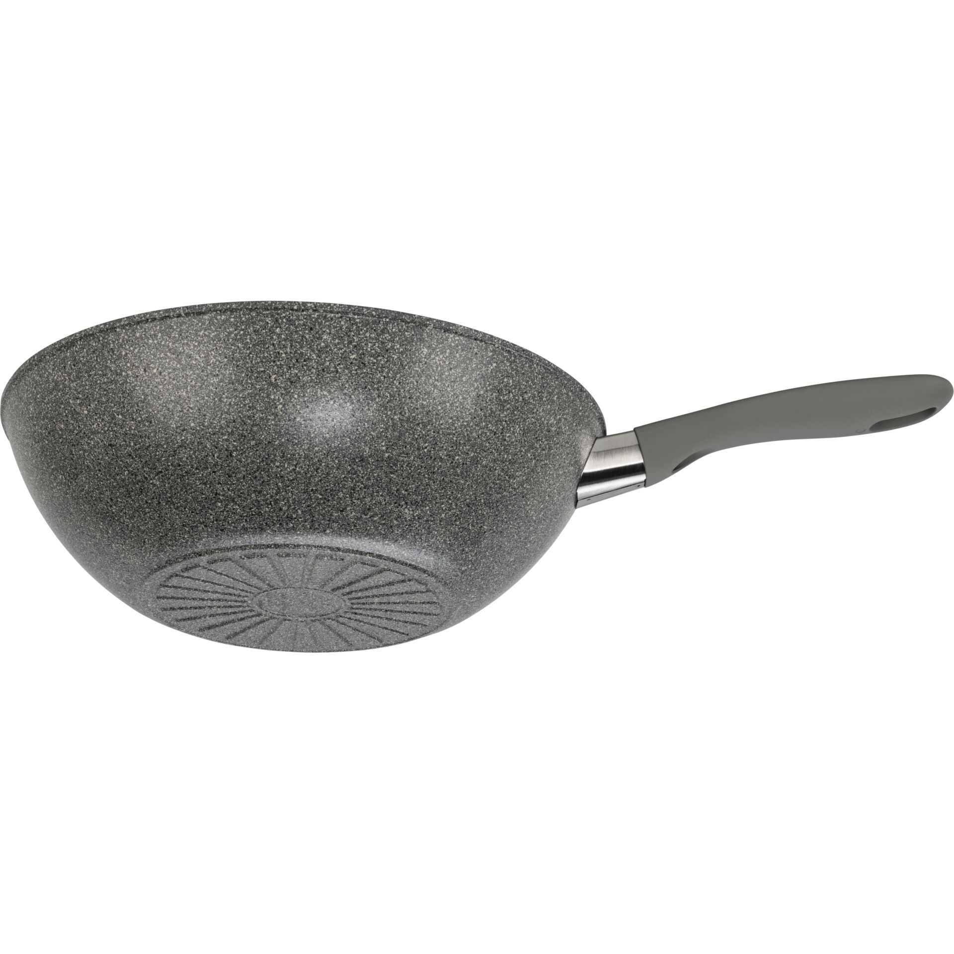 Wok, Antihaft, Granit, Griff, Pfannenlöffel?