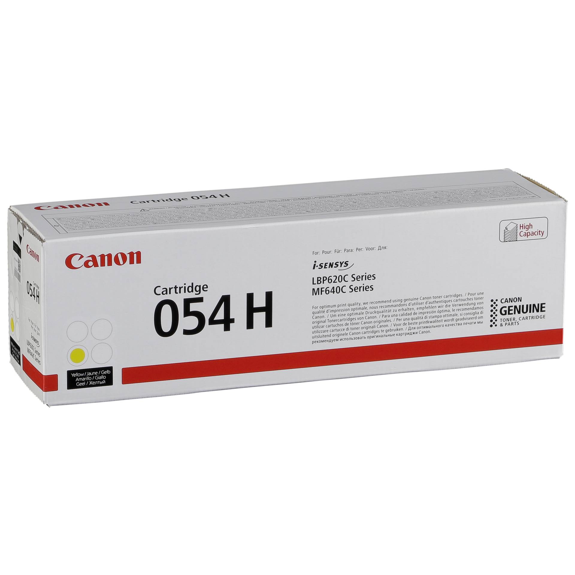 Canon Toner Cartridge 054 H Y  yellow
