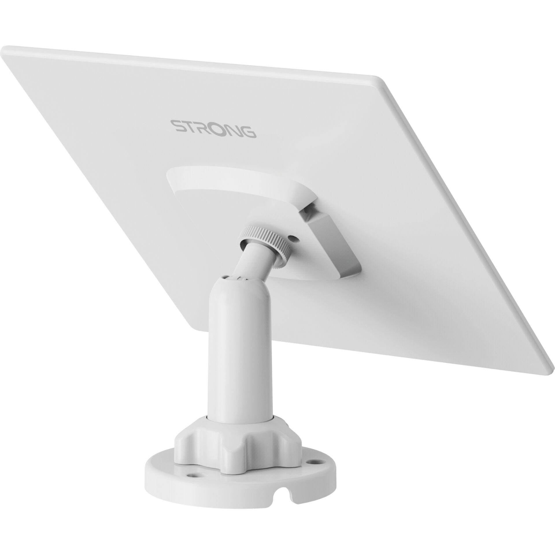  Monitorständer, Tischhalterung, verstellbar, weiß, VESA kompatibel