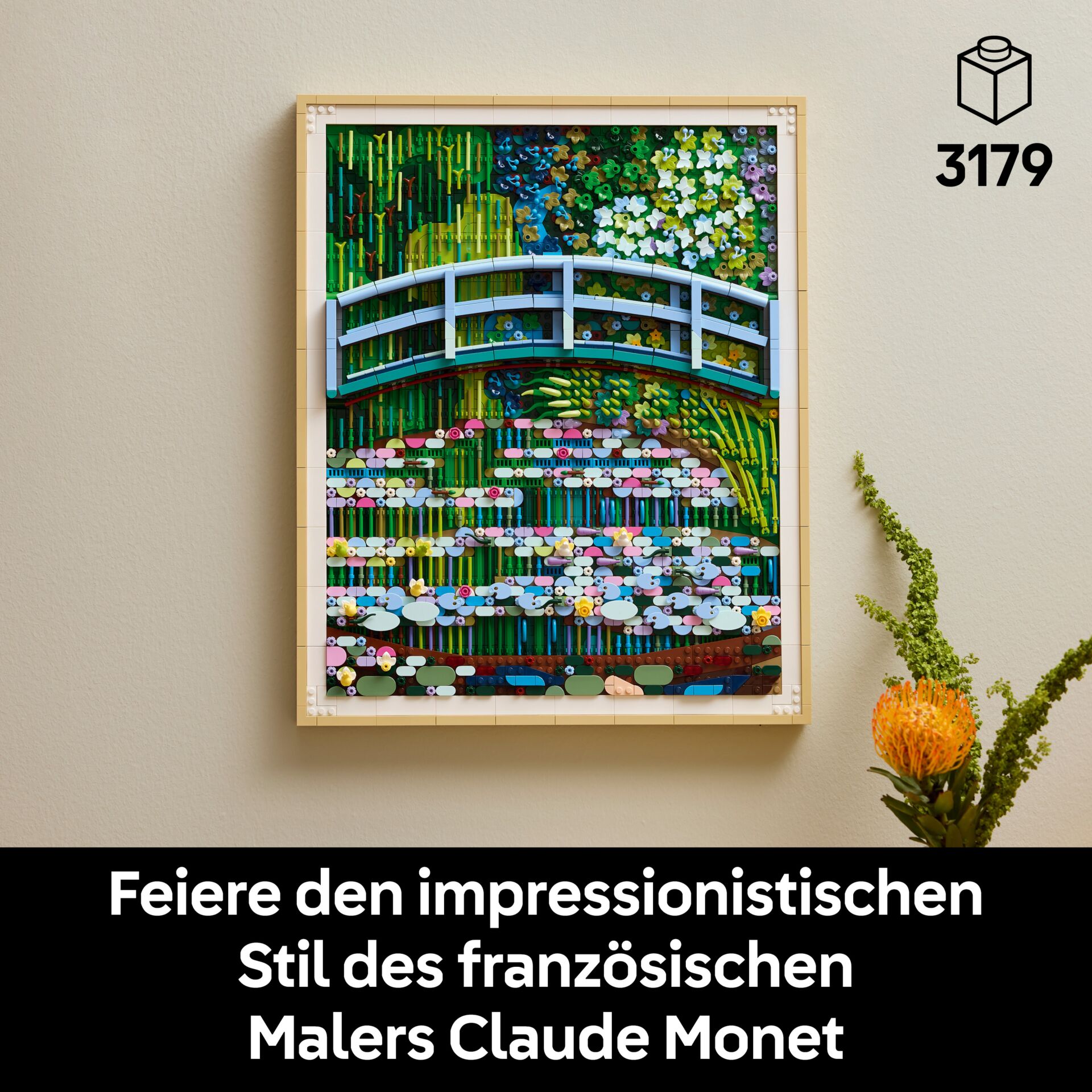 impressionist, kunstwerk, gerahmt, mixed-media, mosaik
