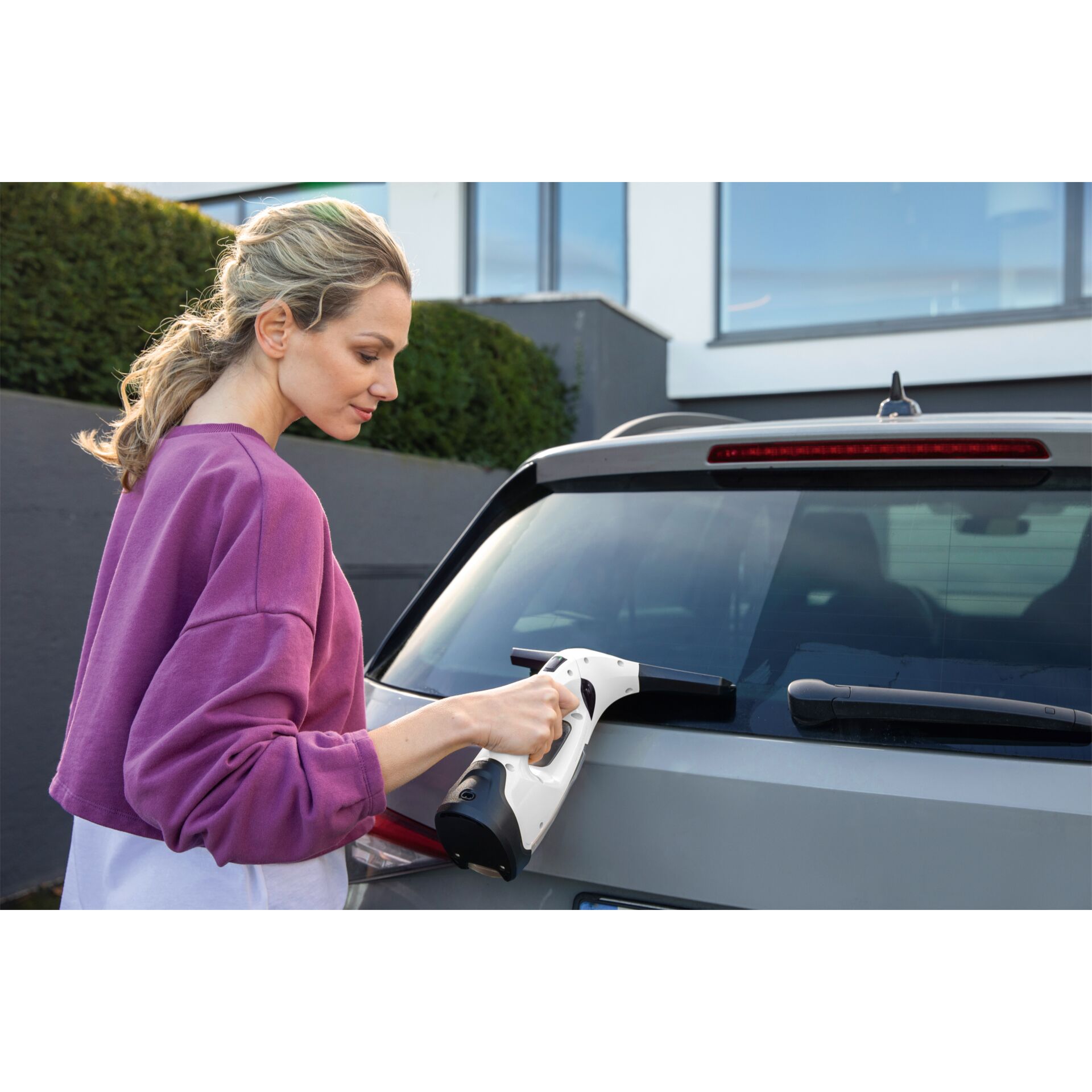 Föhn, Windschutzscheibe, Erwachsener, Person, Frau