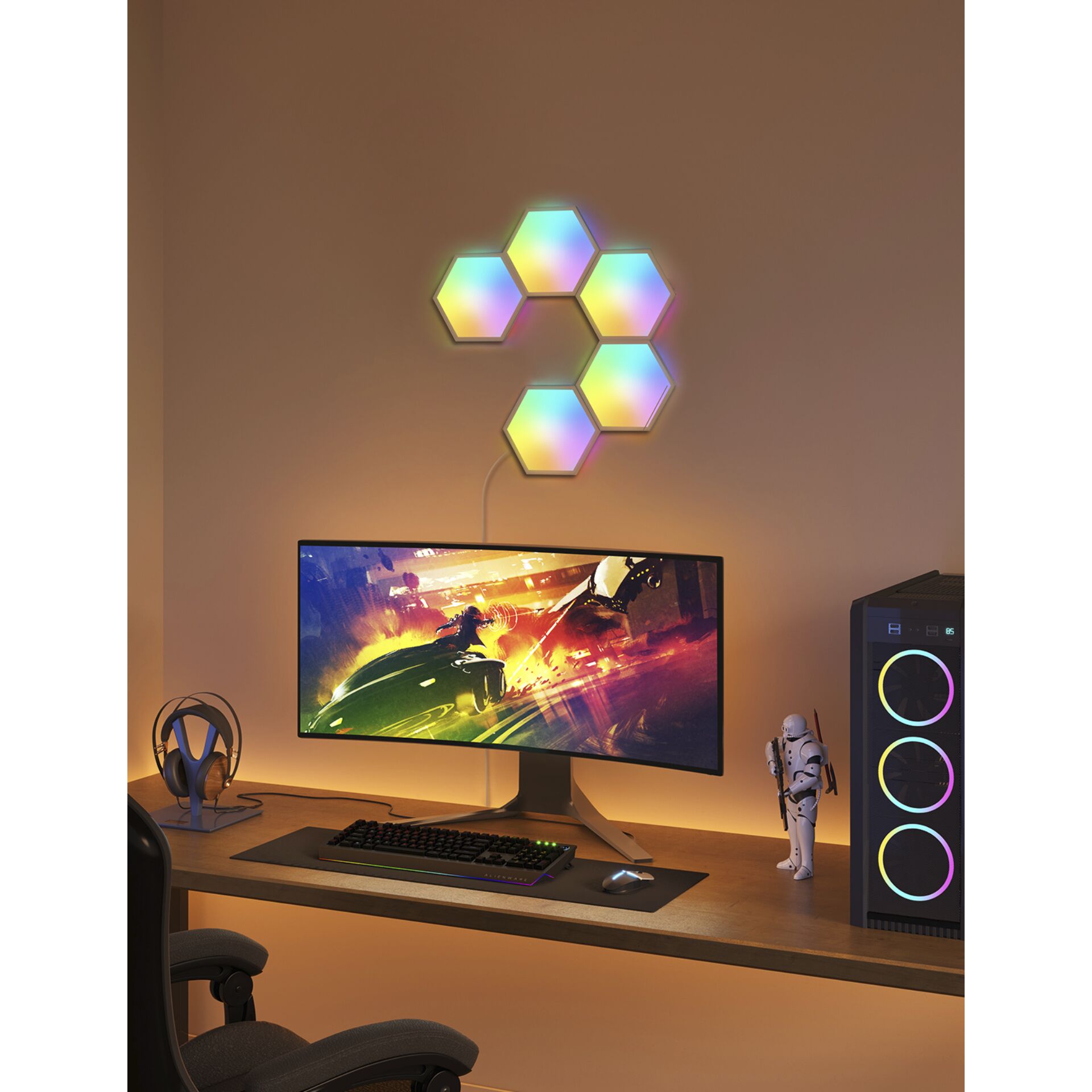 Tabelle, Computer-Hardware, Überwachen, Bildschirm, Schreibtisch