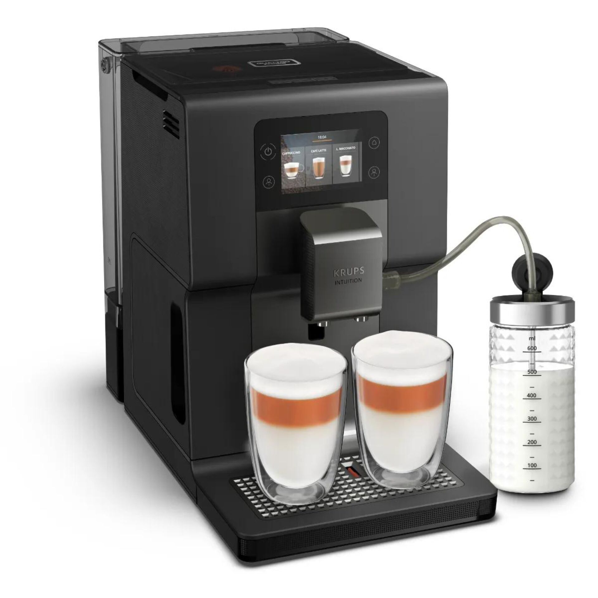 Kaffeeautomat, Espresso-Maschine, Milchschaum, Kapselmaschine, Zweikammer-Gläser
