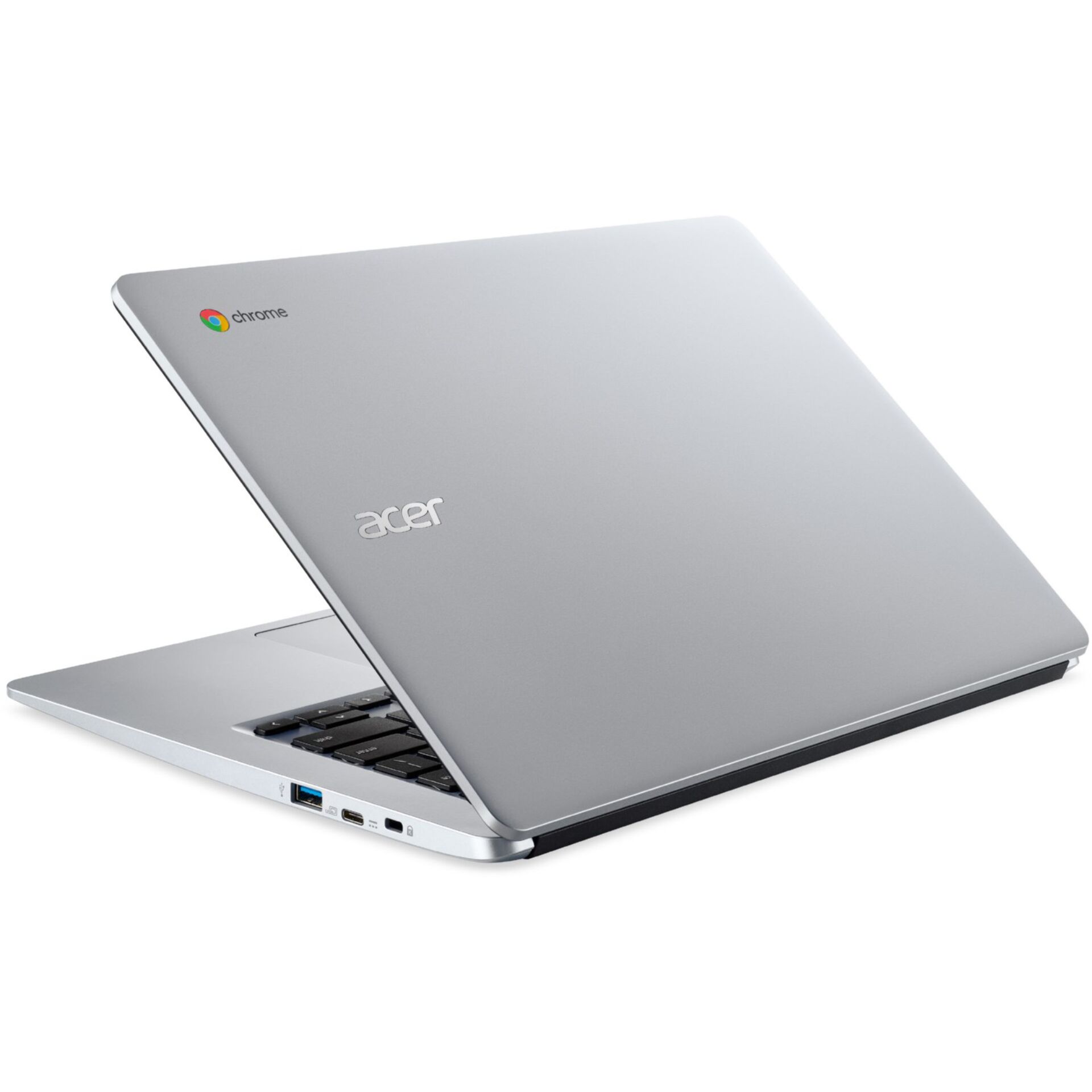 Laptop, Silber, Chromebook, Chrome-Logo, USB-C-Anschluss