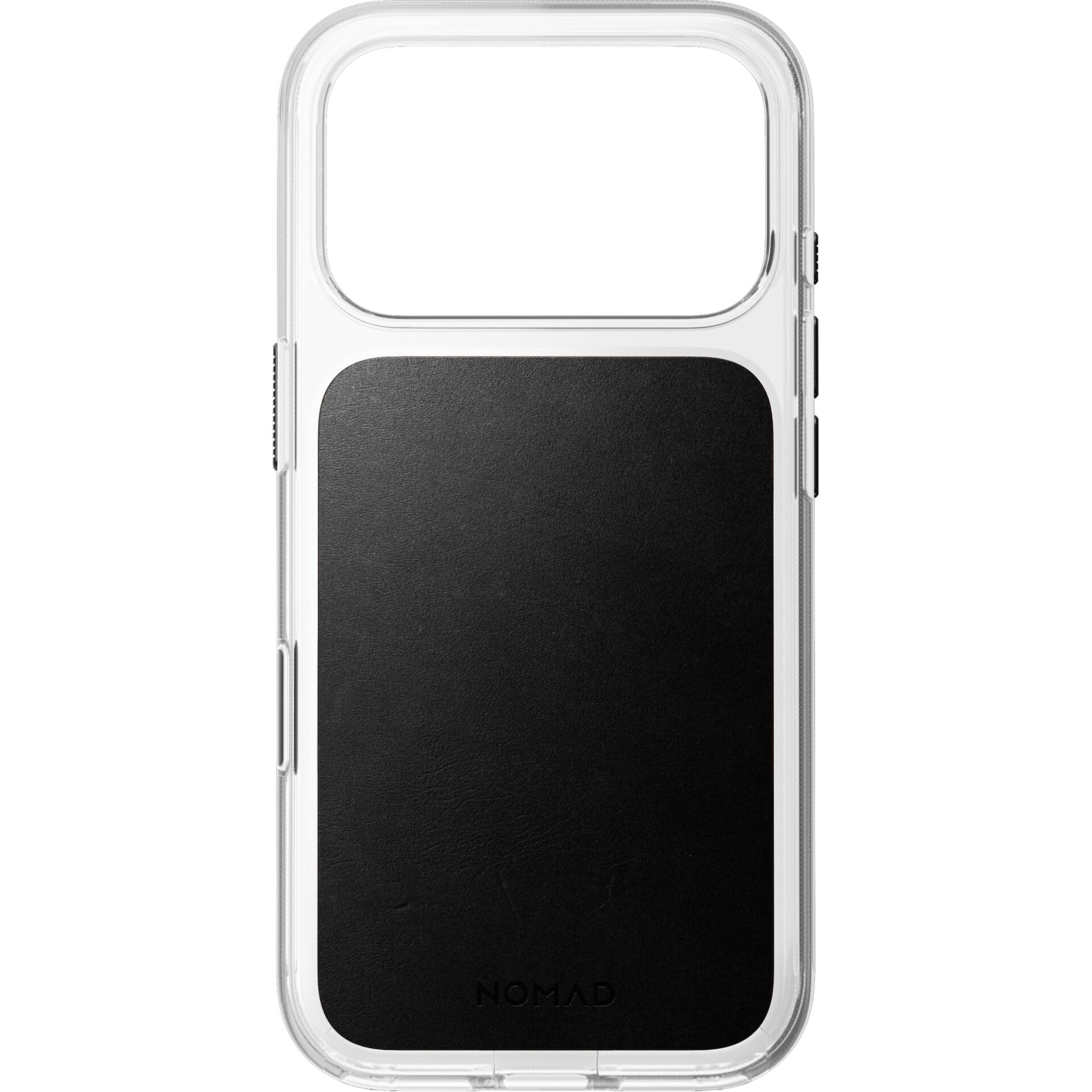 smartphone case, telefonhülle, schwarze platte, klarer bumper, Nomad