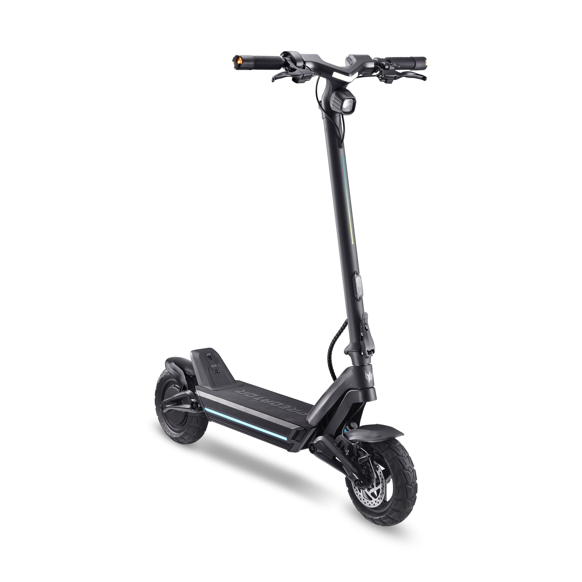 E-Scooter, Handgepäckgroße, Fahrrad-E-Scooter, Led-Licht, Gummireifen